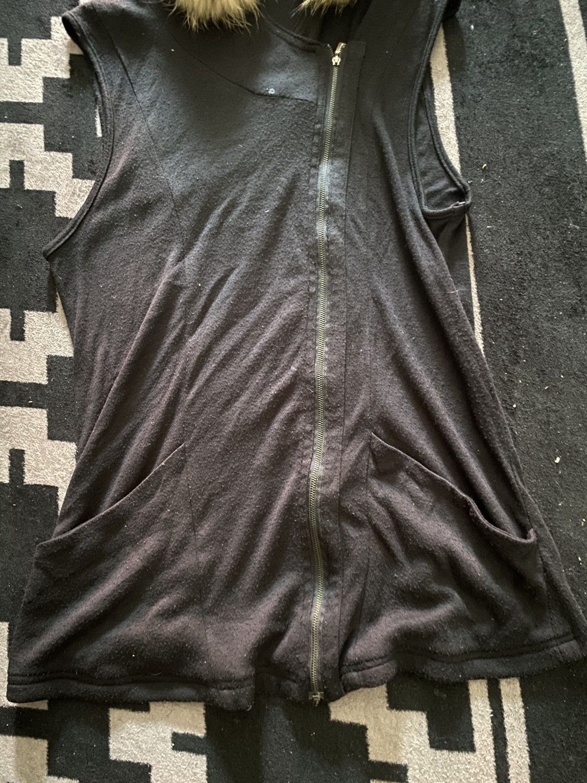 Le Grande Bleu (L.G.B.) Arnaldo bassini faux fur assymmetric punk hoodie Size US M / EU 48-50 / 2 - 5 Thumbnail