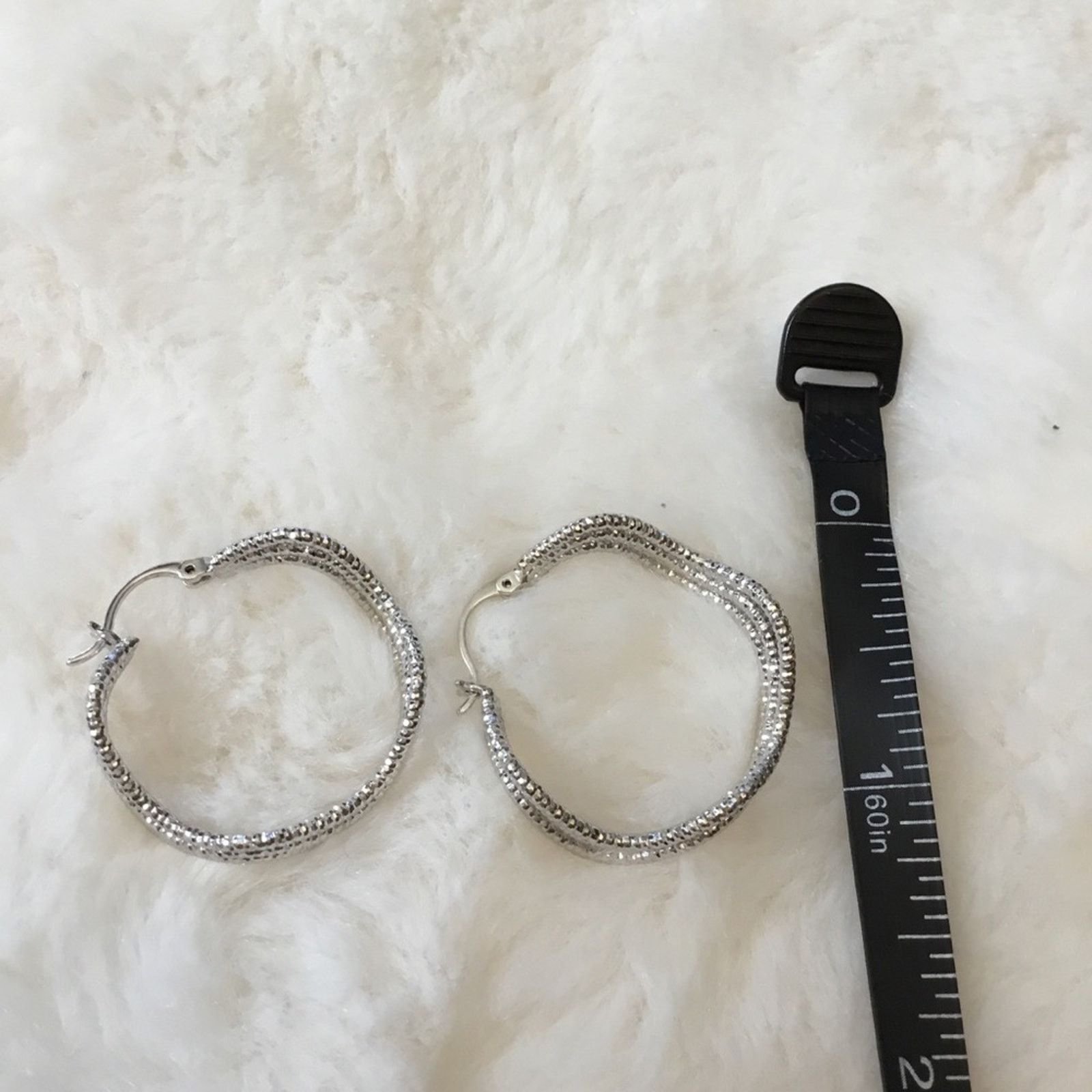 Other Silver Trio-Wave Crystals Earrings Size ONE SIZE - 7 Thumbnail