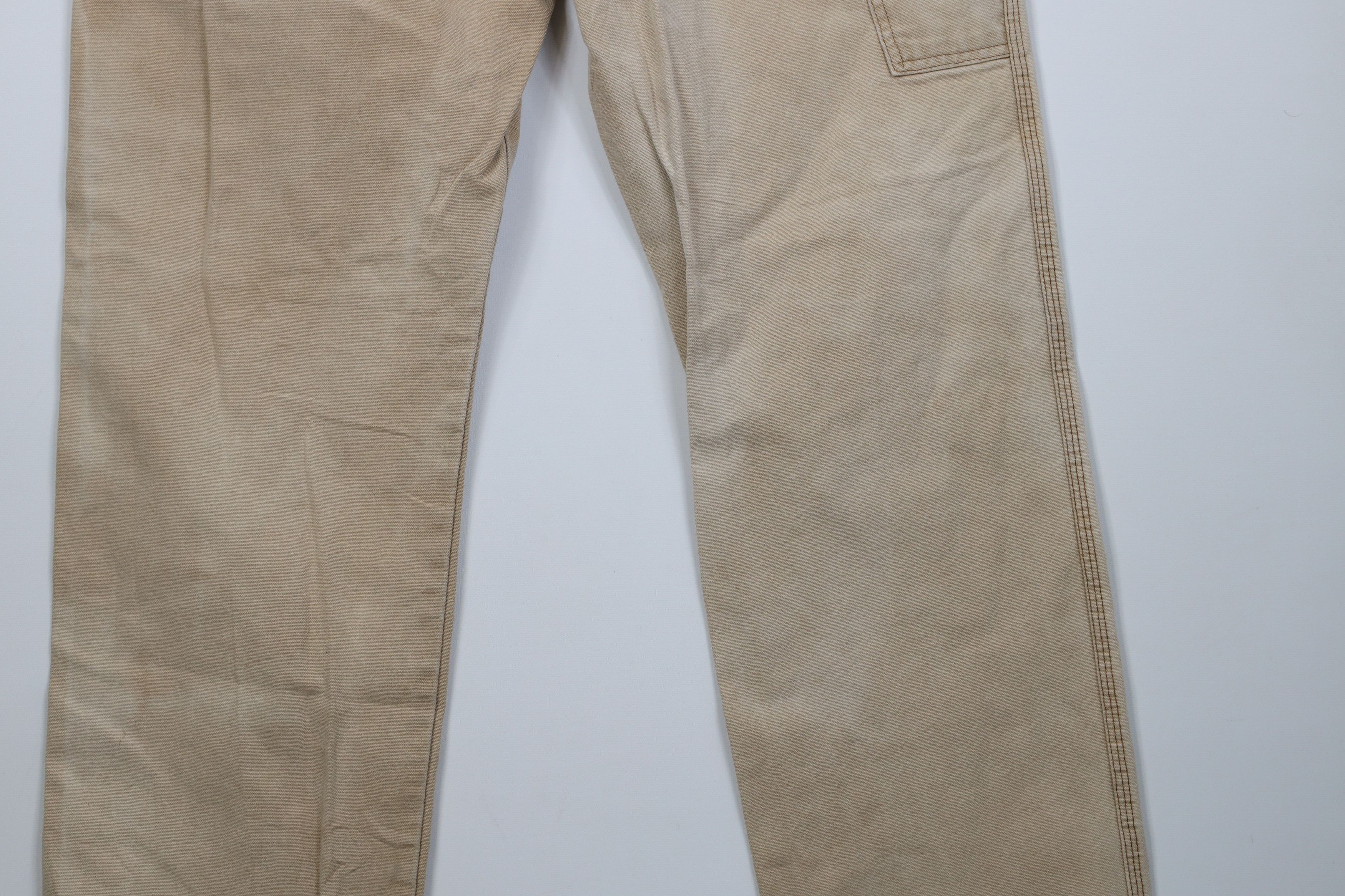 Dickies Vintage 90s Dickies Canvas Wide Leg Dungaree Pants Beige Size US 36 / EU 52 - 15 Thumbnail