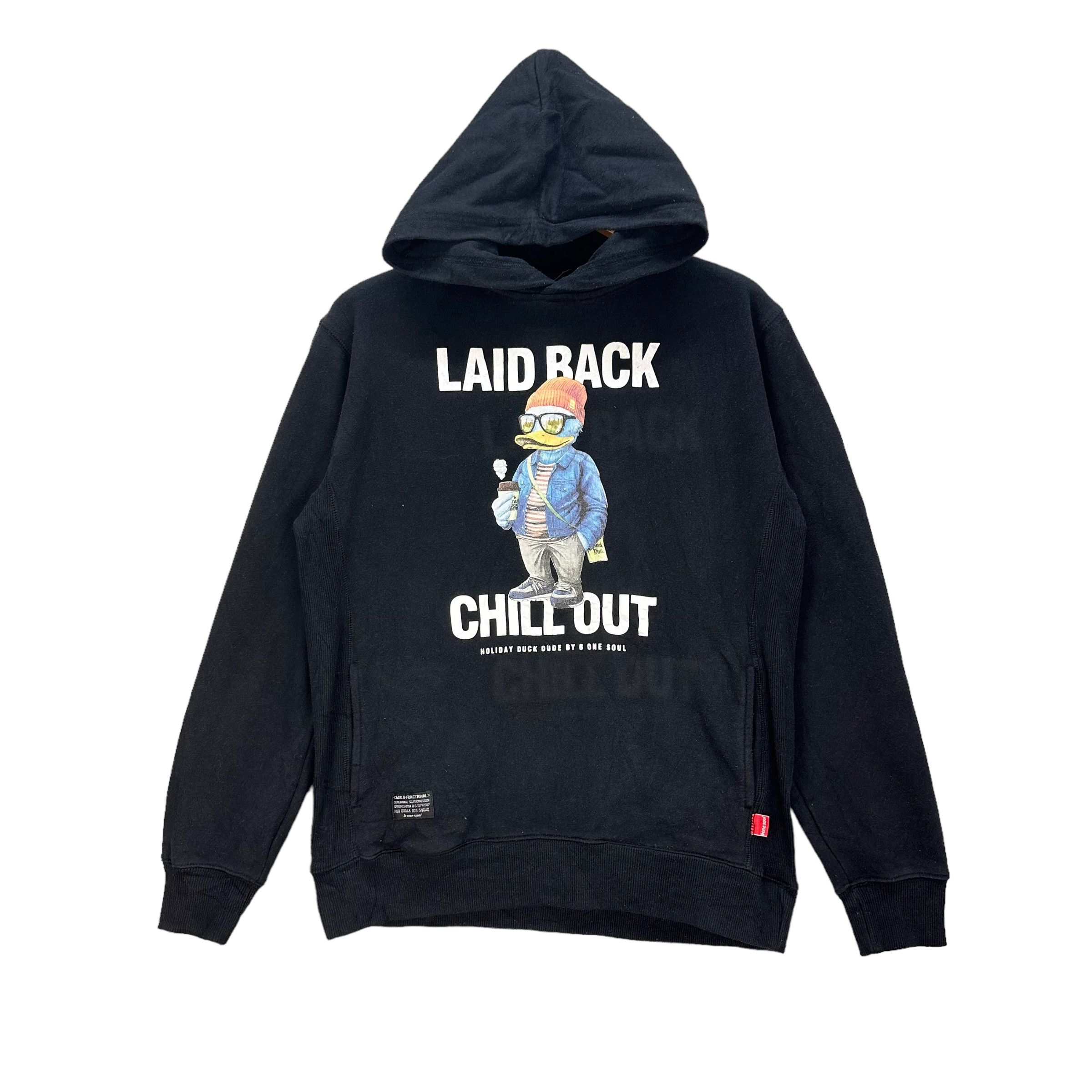Japanese Brand B ONE SOUL DUCK DUDE GRAPHIC HOODIES #8420-008 Size US L / EU 52-54 / 3 - 1 Thumbnail