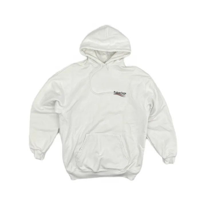Balenciaga Balenciaga Women's Casual Hoodie in White 0079-2507 Size S / US 4 / IT 40 - 2 Thumbnail