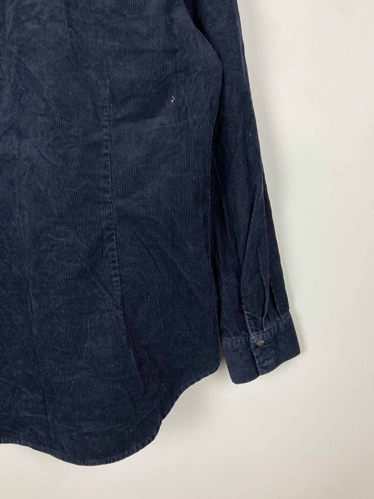 A.P.C. × Designer A.P.C. Navy Blue Corduroy Overshirt Luxury Size US S / EU 44-46 / 1 - 15 Thumbnail