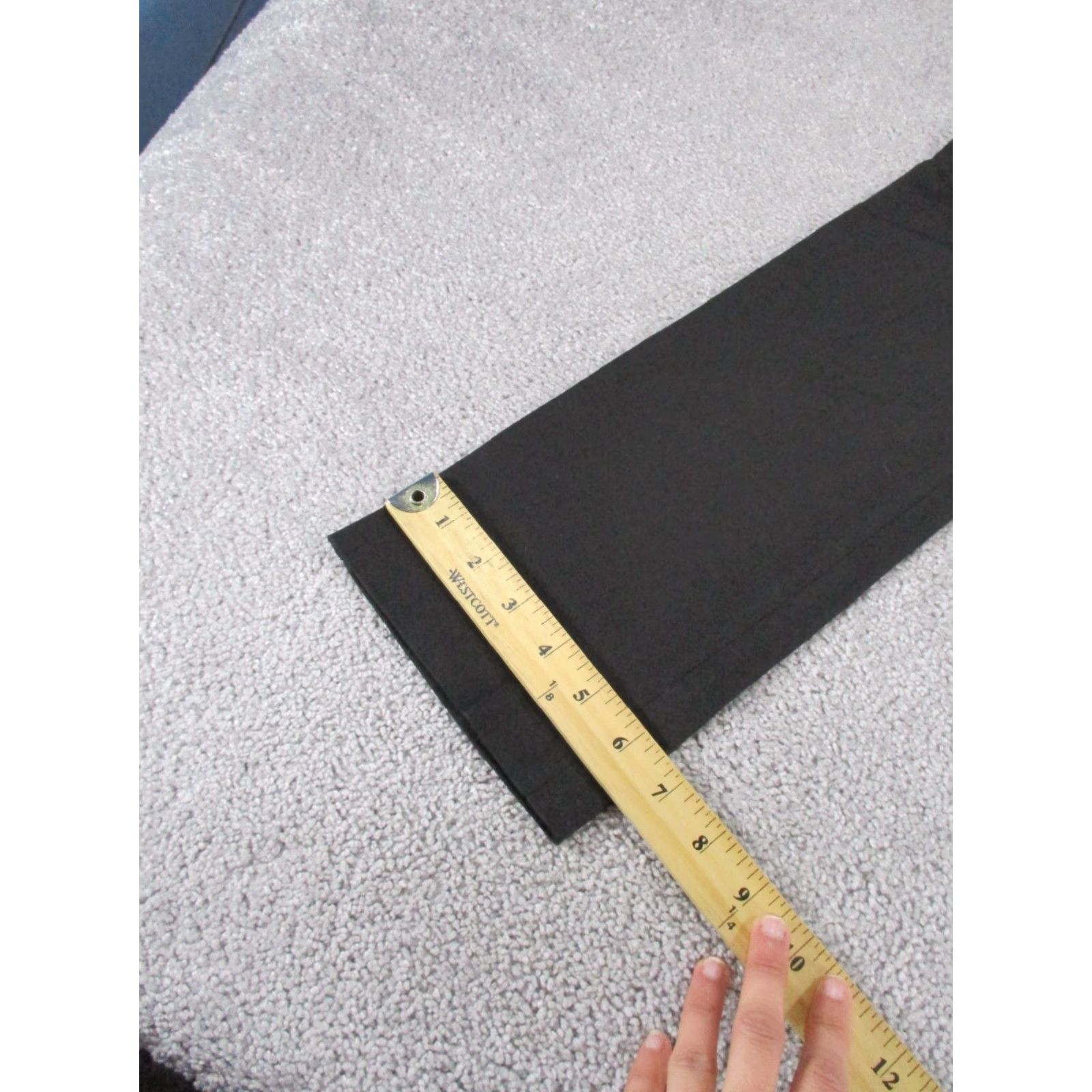 Frame VINTAGE FRAME Dress Pants Womens Size 2 Black Slim Straight Cotton Spandex Twill 90s Womens Size 26" / US 2 / IT 38 - 5 Thumbnail