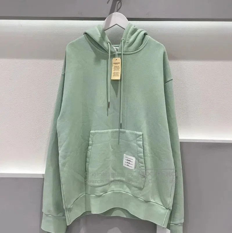 Thom Browne Thom Browne Green Logo Cotton Hoodie for Women . Size XXS / US 00 / IT 34 - 1 Thumbnail