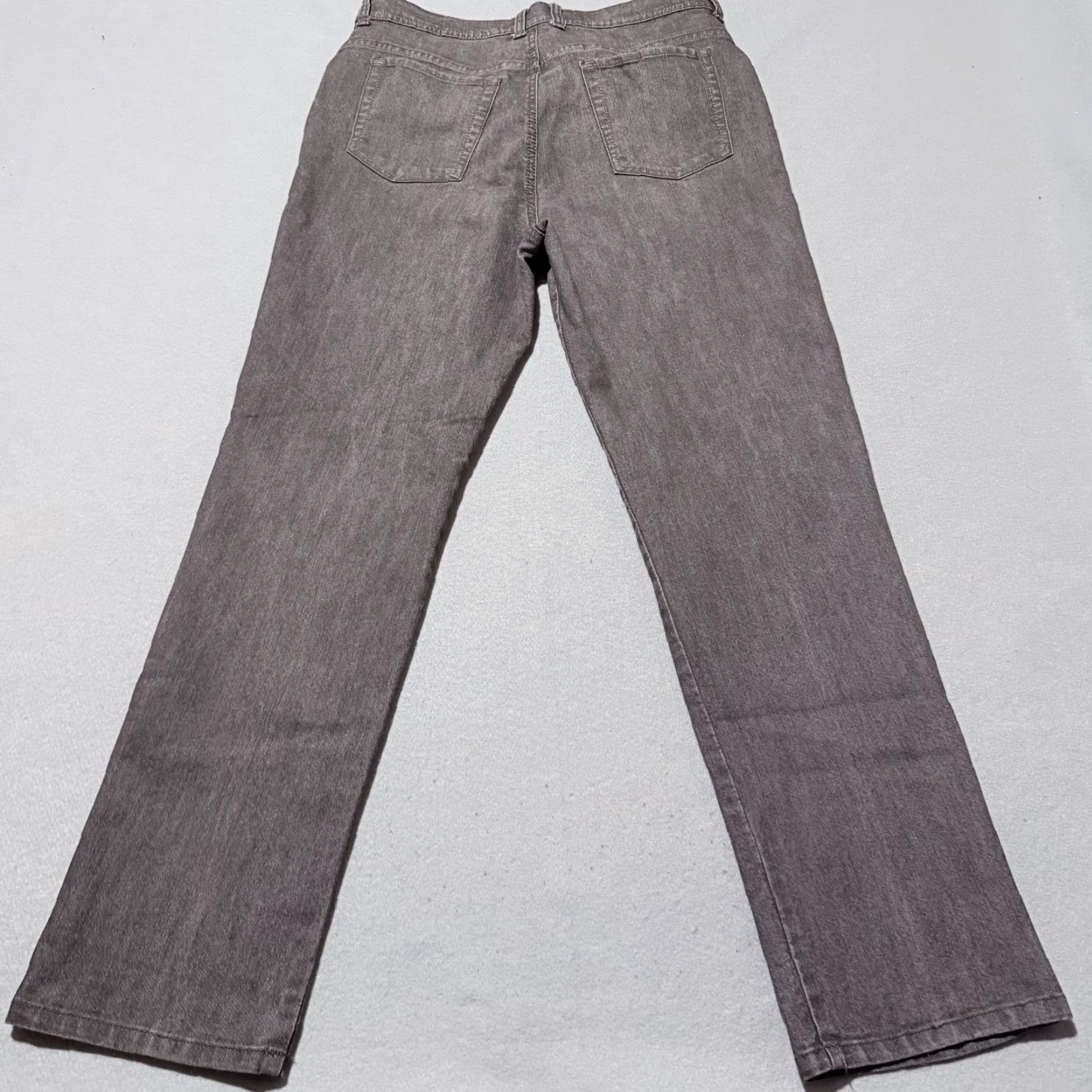 Gloria Vanderbilt Gloria Vanderbilt Amanda Jeans Bootcut Gray Denim Stretch High Rise Straight 14 Size 36" / US 14 / IT 50 - 2 Thumbnail