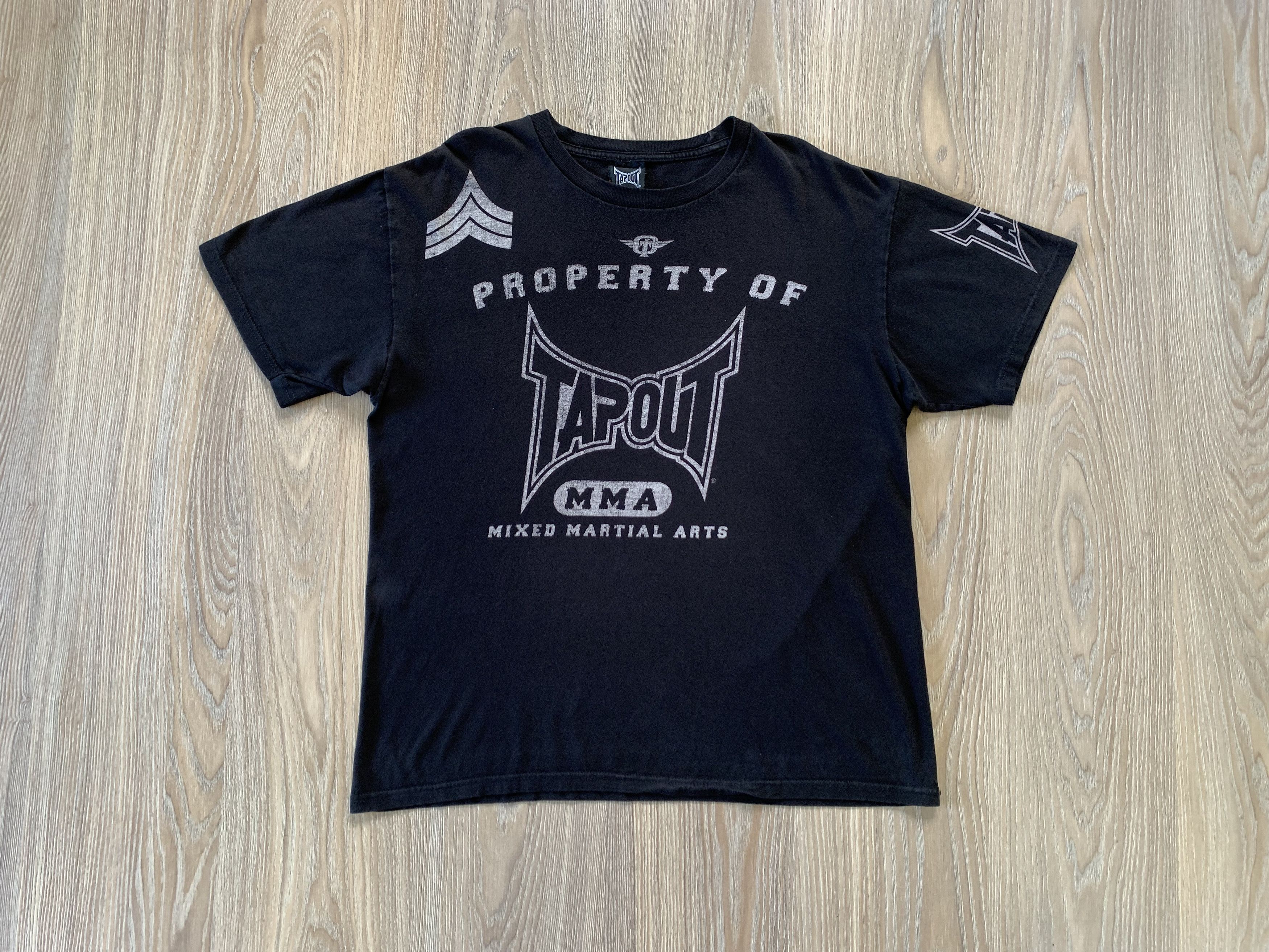 Tapout × Vintage Rare Tapout Vintage Overprint T Shirt Size US L / EU 52-54 / 3 - 1 Thumbnail
