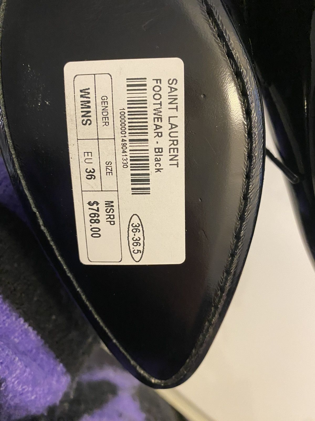 Saint Laurent Paris Black Saint Laurent Paris Shoes Size US 5.5 / IT 35.5 - 8 Thumbnail