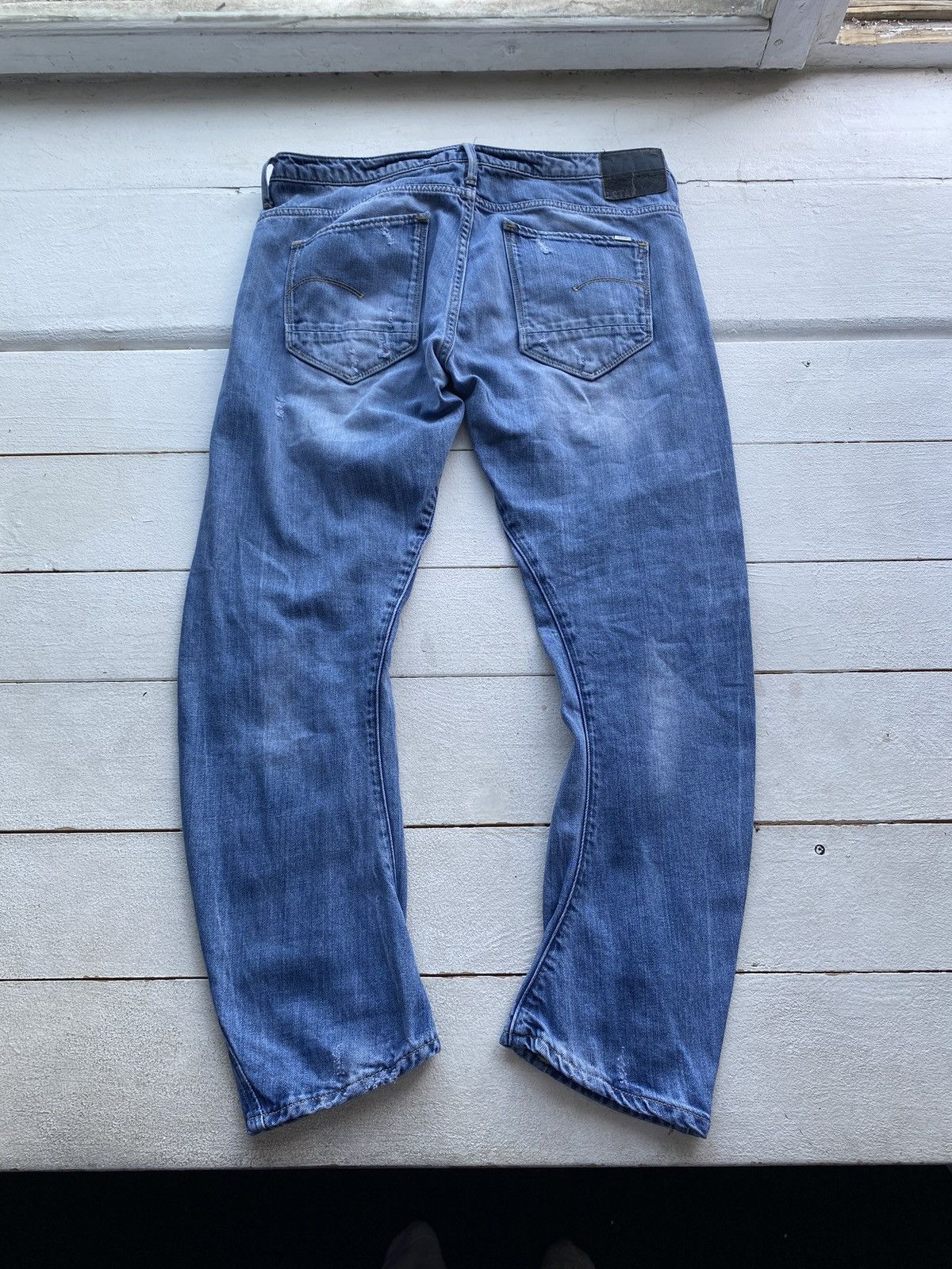 G-Star 🔥G Star Opium Punk Distressed 3d kate tapered Wmn Jeans Size 32" / US 10 / IT 46 - 9 Thumbnail