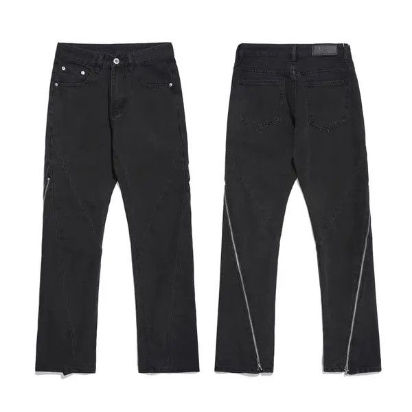 Vintage VIBE function fade zipper flare jeans Size US 30 / EU 46 - 7 Thumbnail