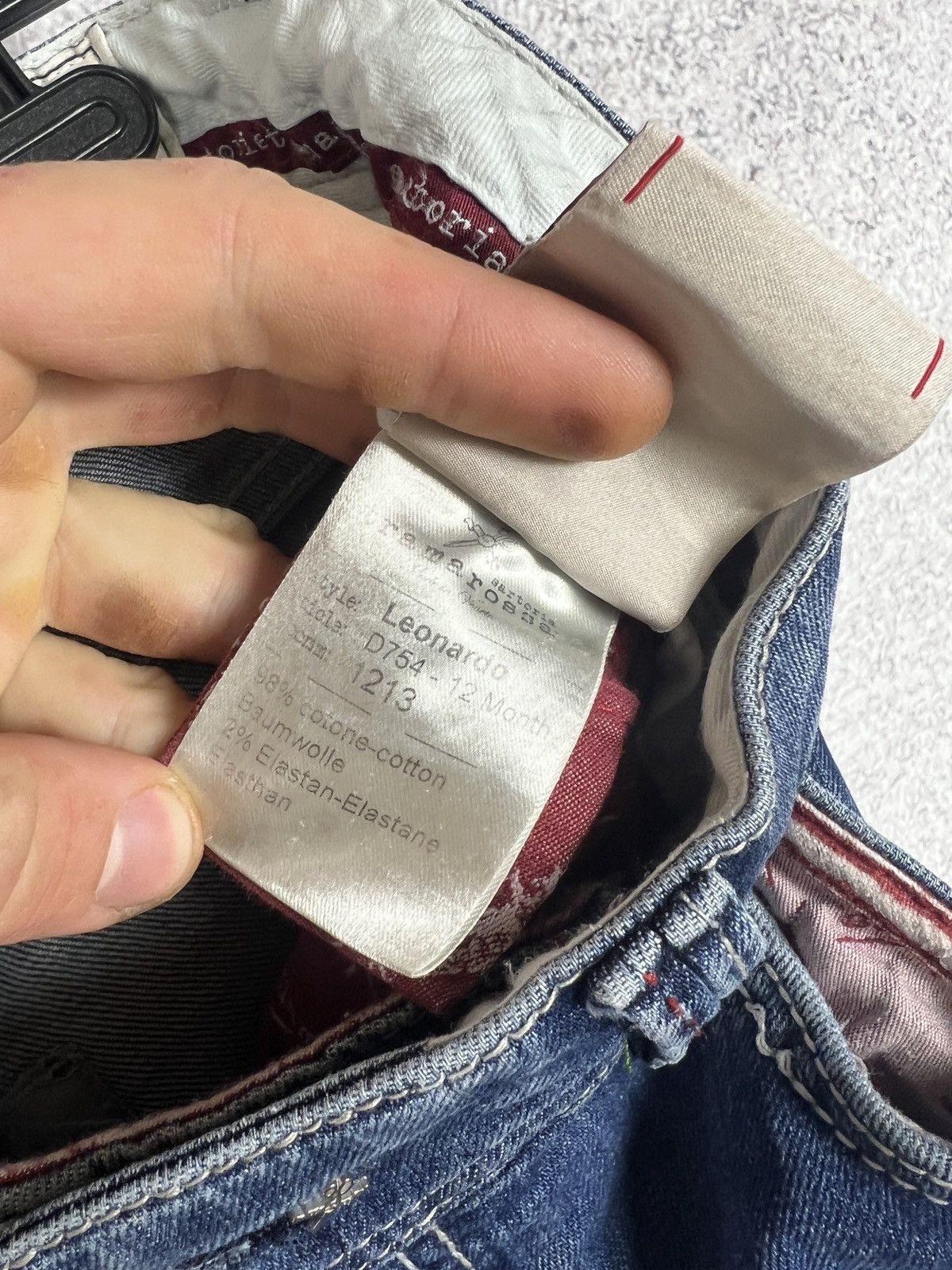 Hysteric Glamour SARTORIA TRAMAROSSA MENS LEONARDO MCMLXVII BLUE DENIM JEANS Size US 32 / EU 48 - 17 Thumbnail