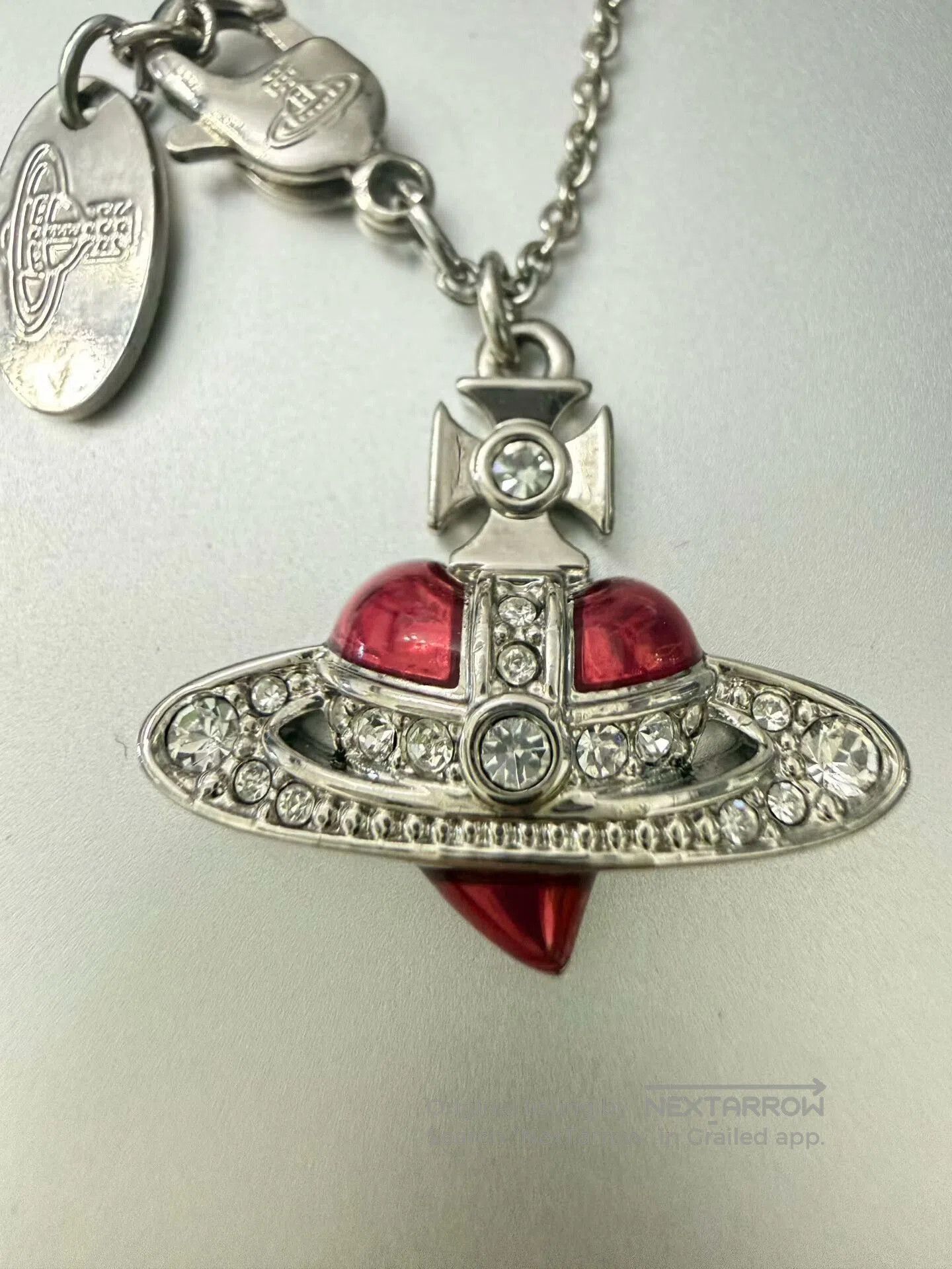 Vivienne Westwood Vivienne Westwood Saturn Heart Necklace. Size ONE SIZE - 2 Thumbnail