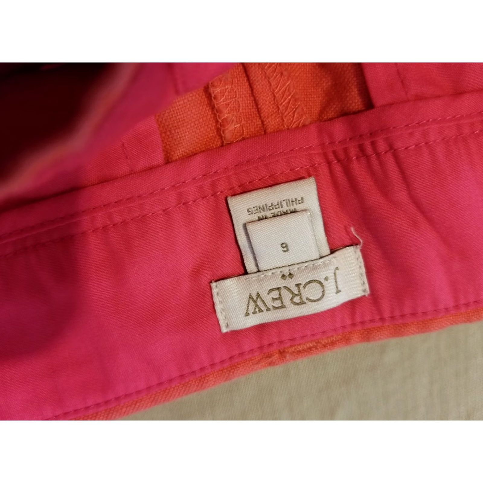 J.Crew J. Crew Orange Linen Shorts Size 6 Chino Womens Size 28" / US 6 / IT 42 - 3 Thumbnail