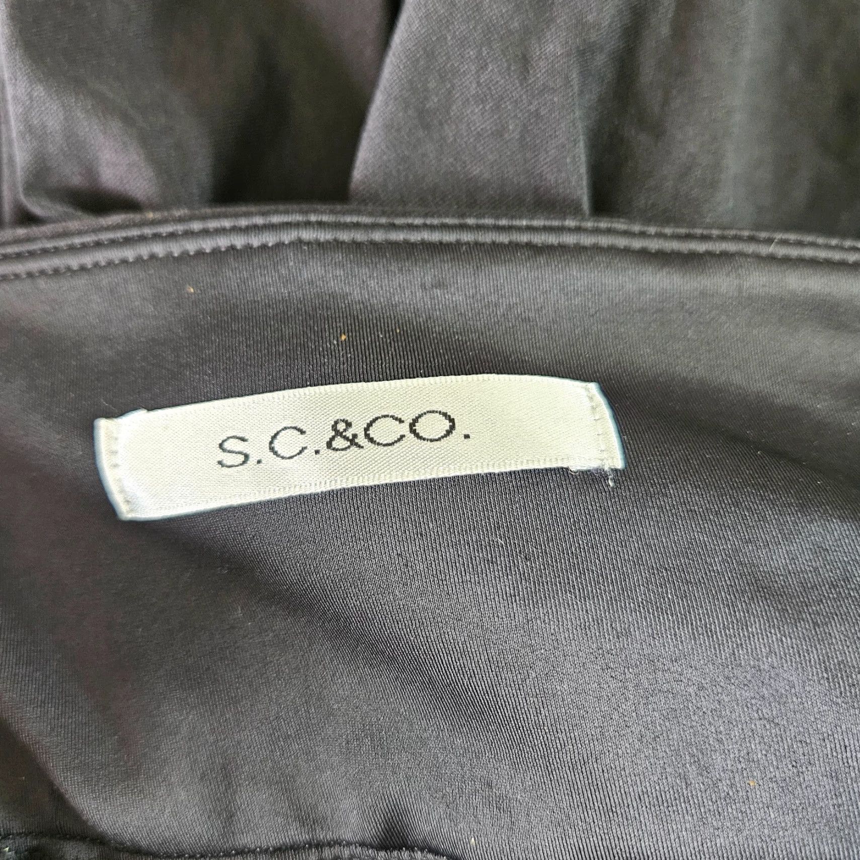 CO VINTAGE S.C.&Co Womens Cropped Pants Sz 12 Black Pull On Mid Rise Cropped Pants Womens 12 Black Pull On Size 34" / US 12 / IT 48 - 7 Thumbnail