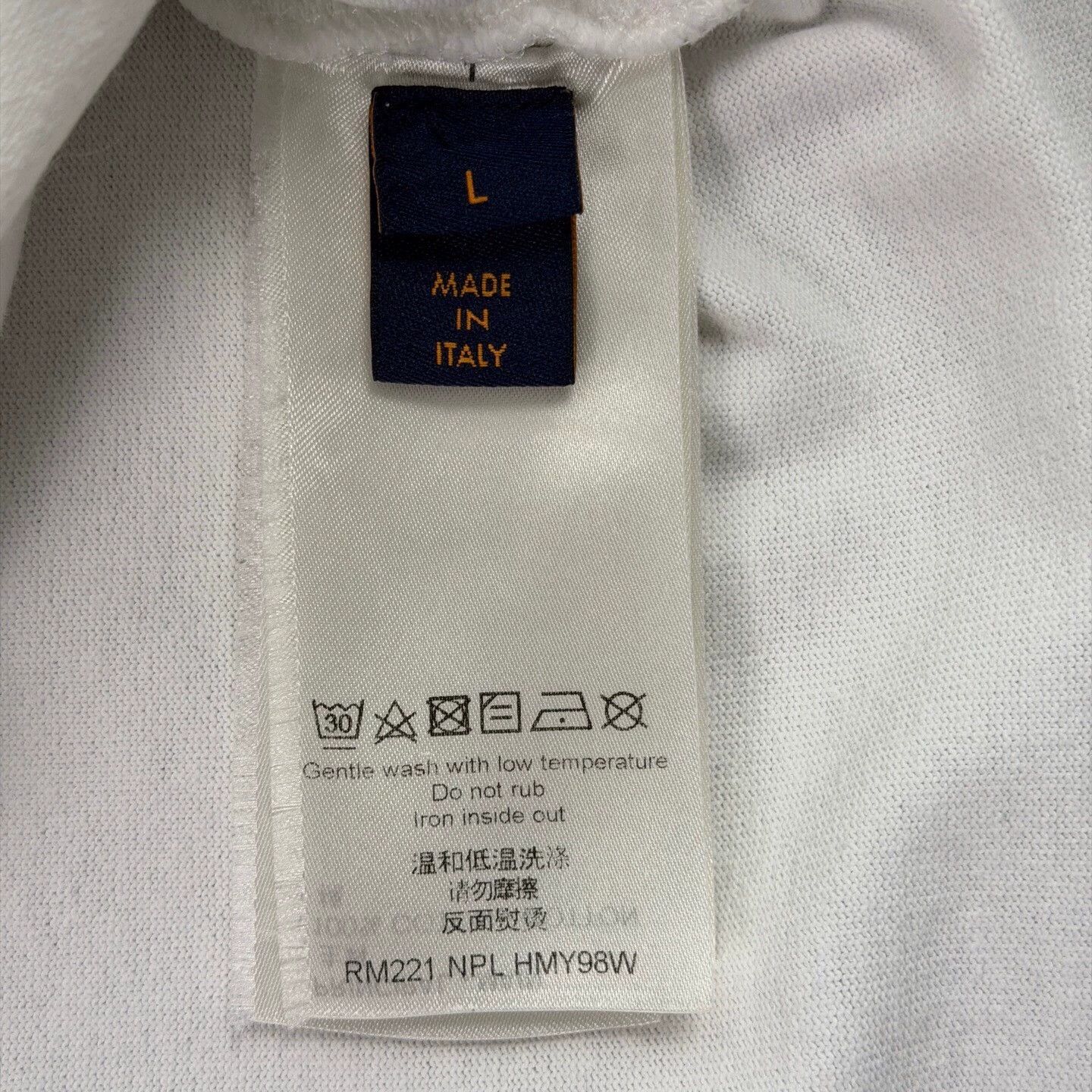 Louis Vuitton LV Snow Mountain back large logo white short tee L Size US L / EU 52-54 / 3 - 4 Thumbnail