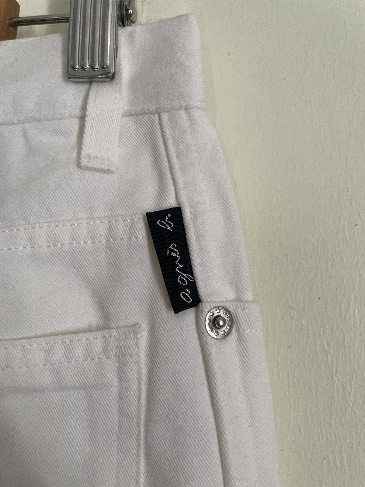 Designer × Vintage × agnes b. Agnes B. White Plain Pants Size 28" / US 6 / IT 42 - 3 Thumbnail