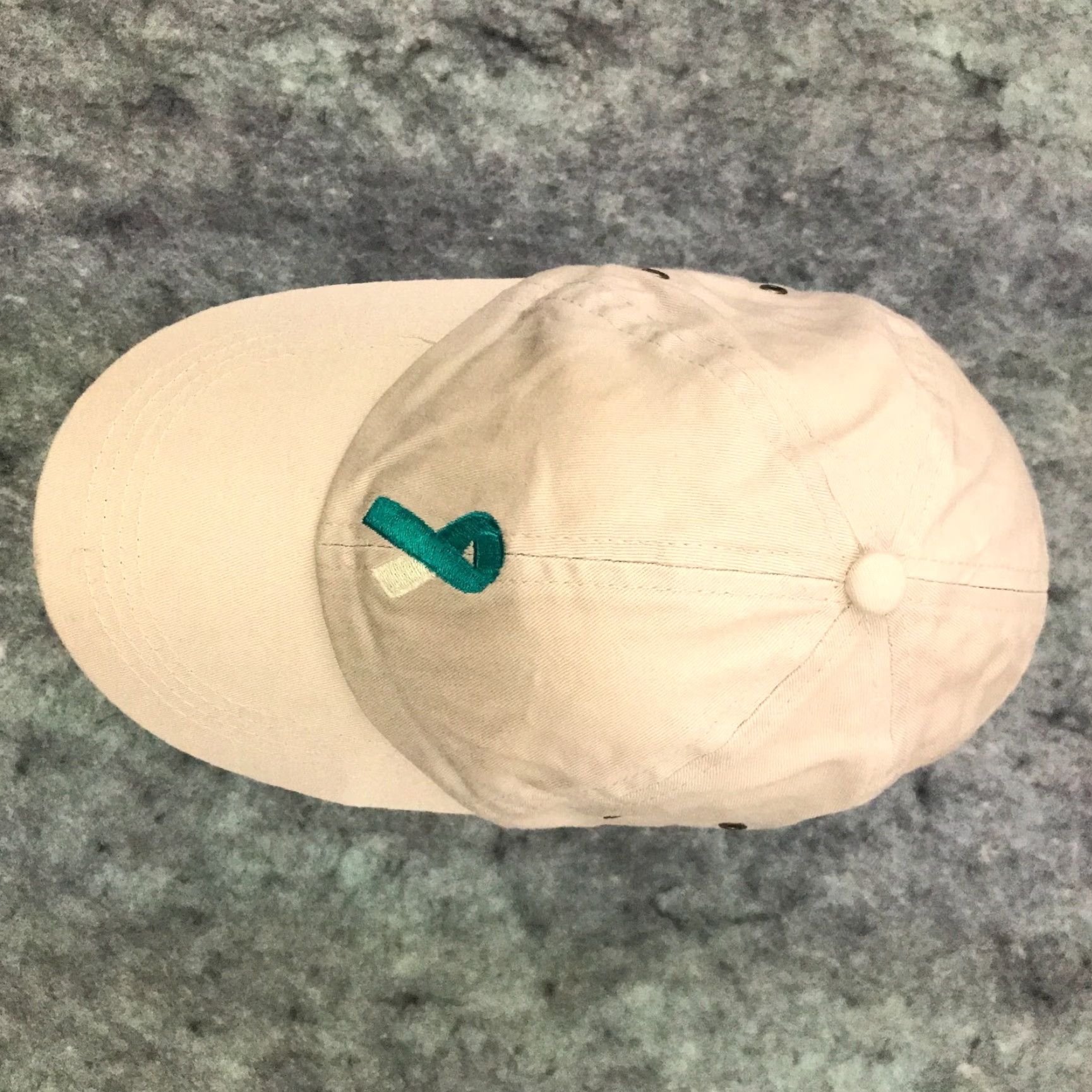 Hope Choose Hope Hat Womens Adjustable Beige Breast Cancer Awareness Ribbon Size ONE SIZE - 6 Thumbnail