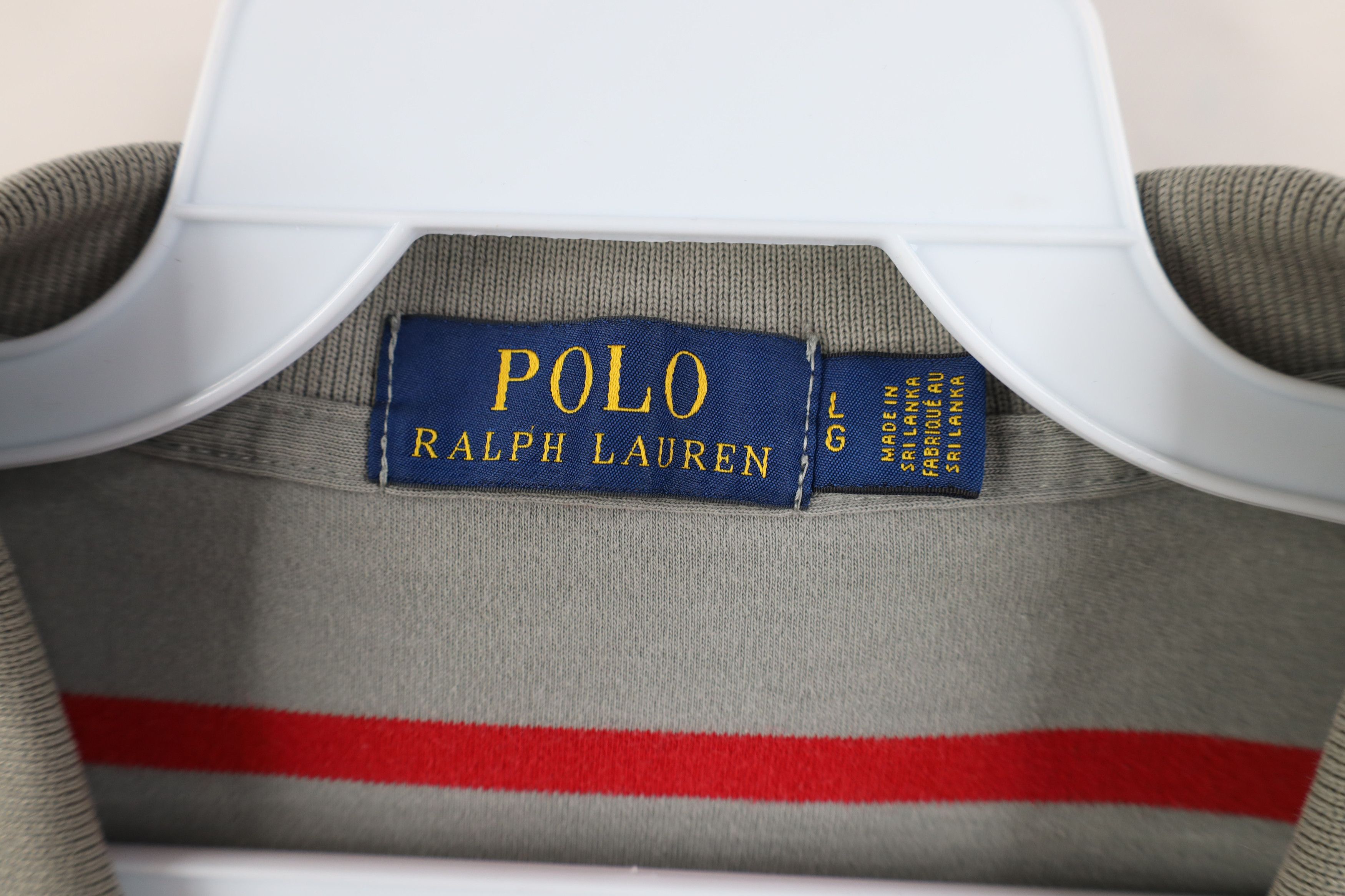 Ralph Lauren Vintage Y2K Ralph Lauren Cotton Knit Striped Golf Polo Shirt Size US L / EU 52-54 / 3 - 9 Thumbnail