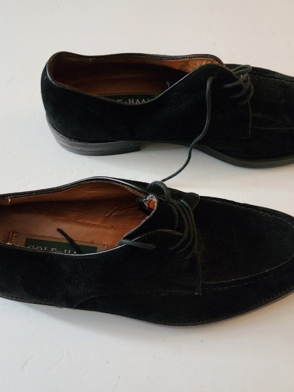 Cole Haan Cole haan men's black suede dress shoes size:9 made in Italy Size US 9 / EU 42 - 2 Thumbnail