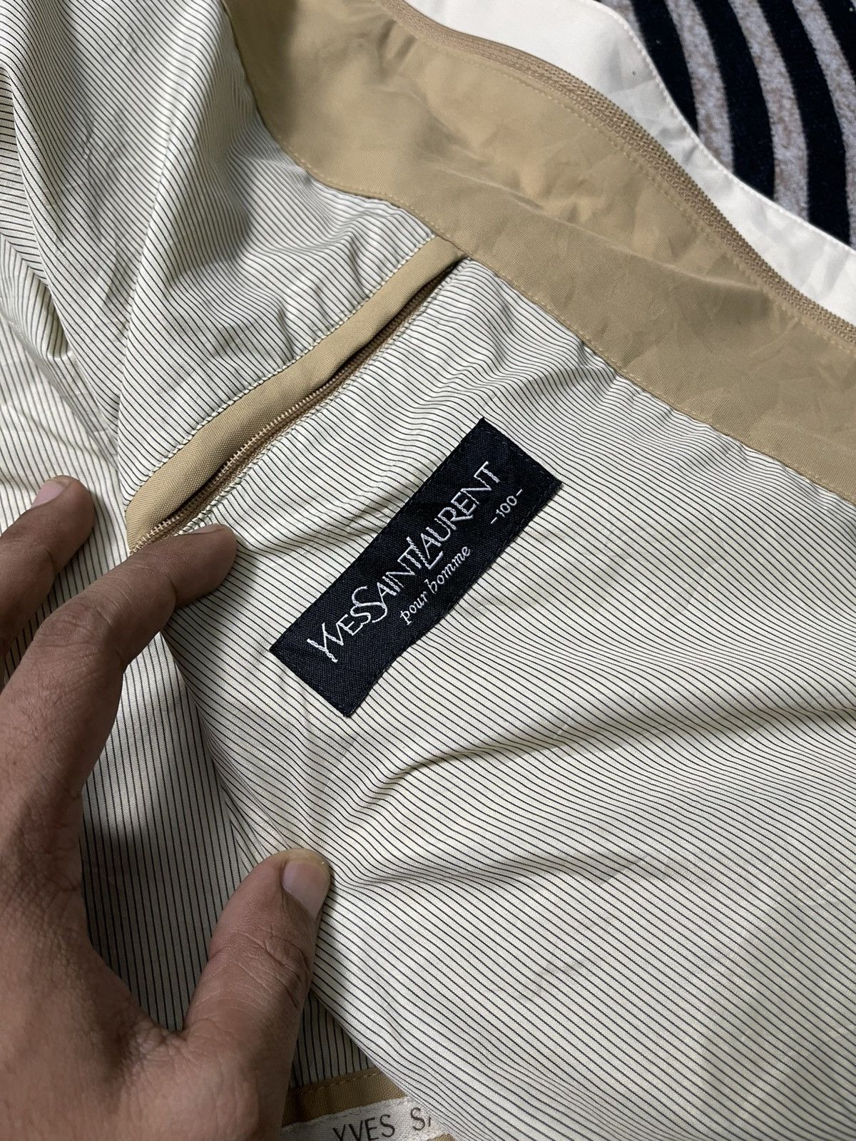 Yves Saint Laurent 90s YVES SAINT LAURENT POUR HOMME ZIP UP JACKET RARE Size US L / EU 52-54 / 3 - 13 Thumbnail