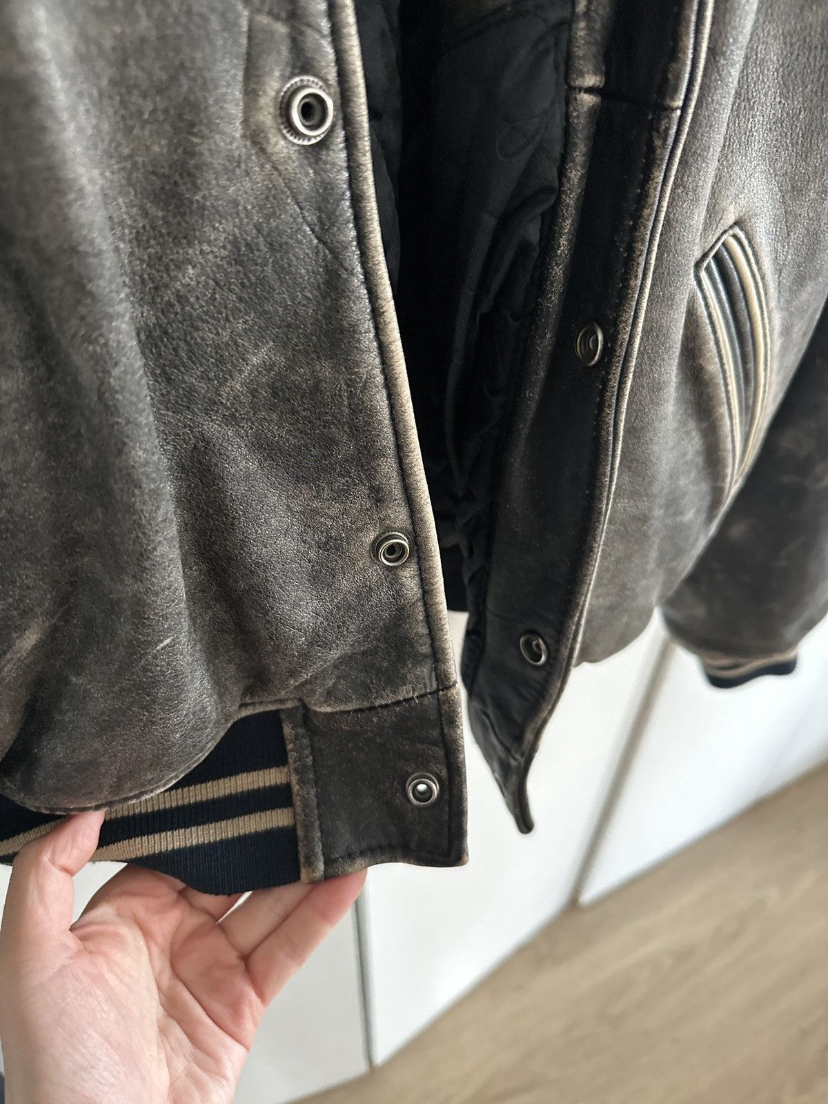 Diesel DIESEL Bomber Leather Jacket Size US M / EU 48-50 / 2 - 5 Thumbnail