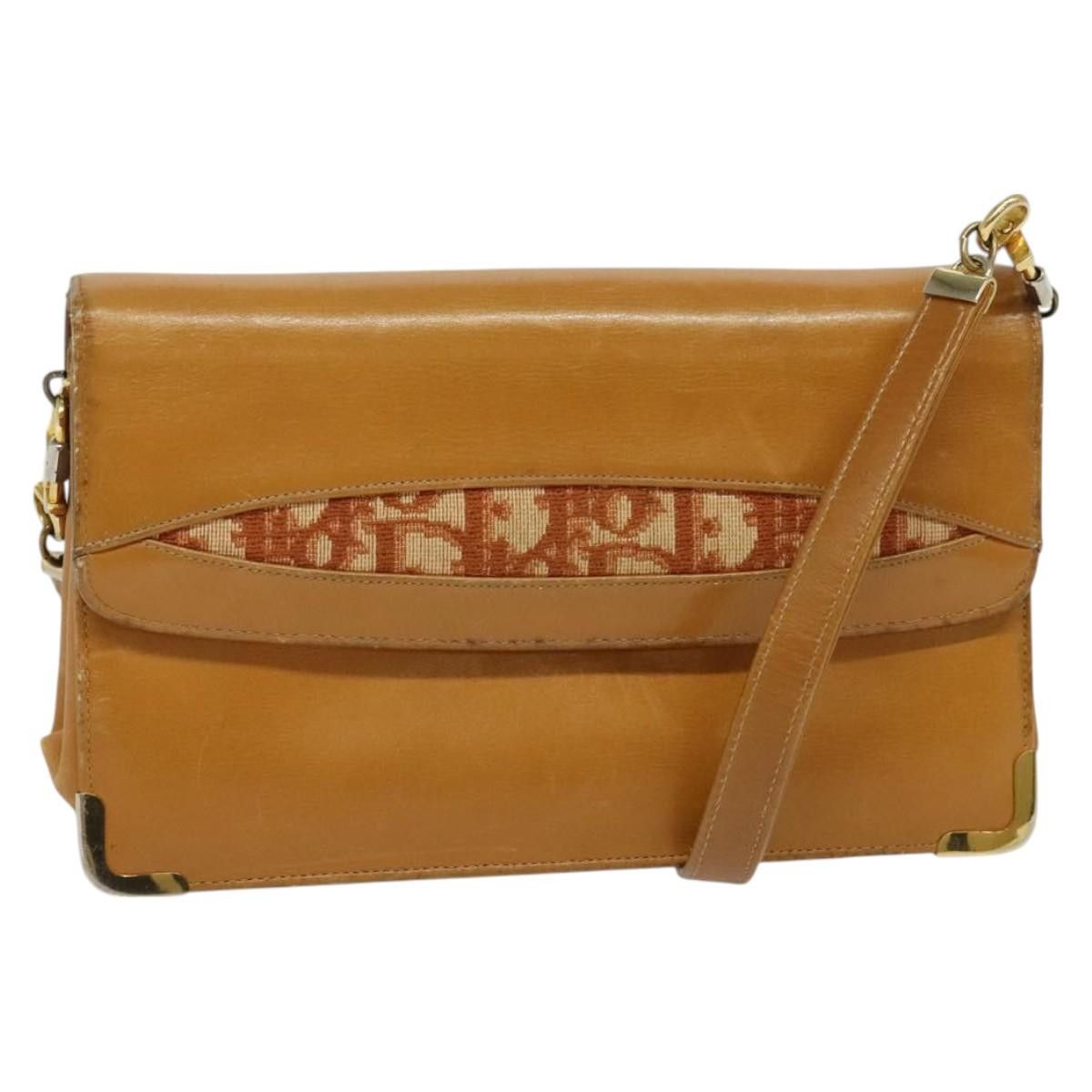 Dior DIOR Shoulder Bag Leather Beige Gold Size ONE SIZE - 1 Thumbnail
