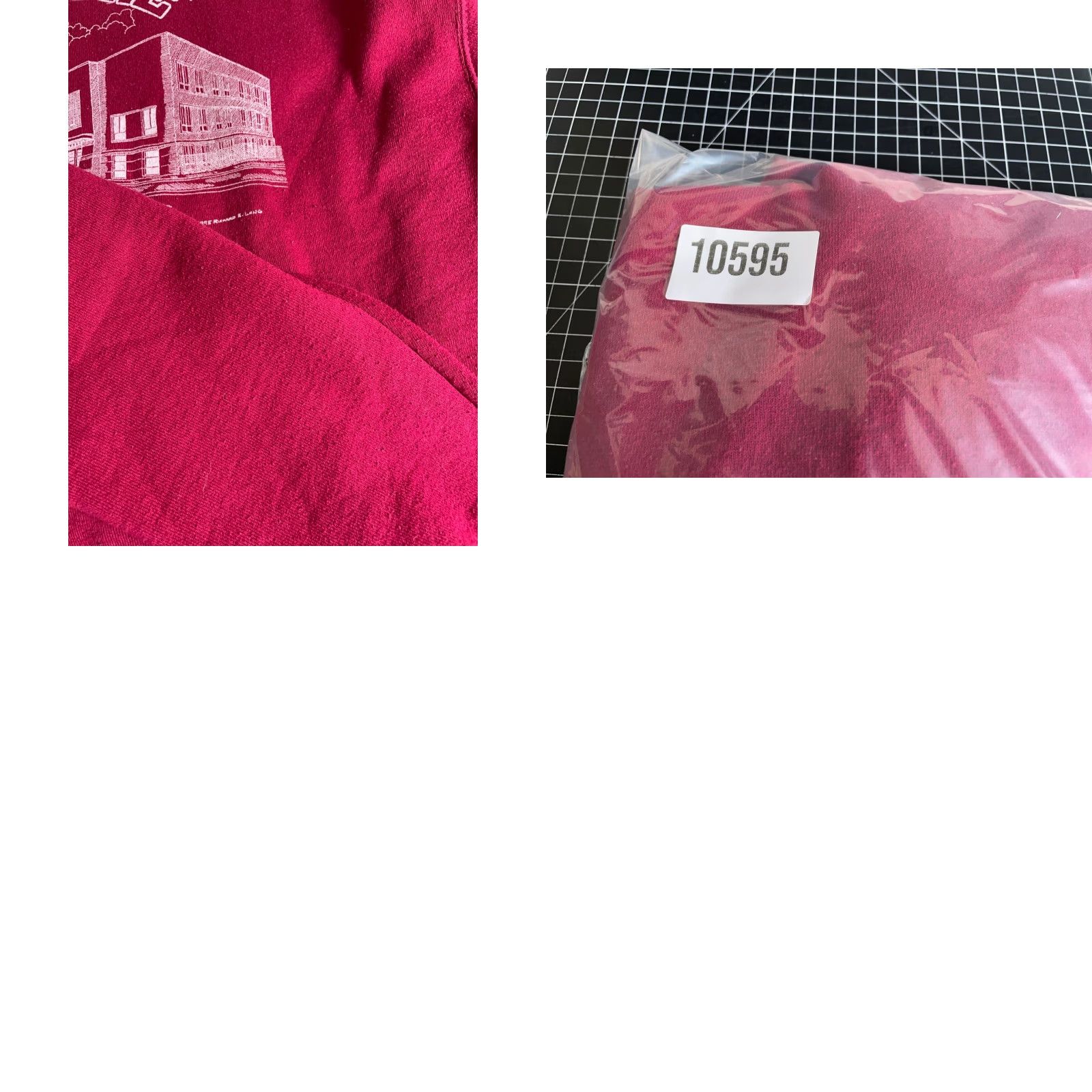 Fruit Of The Loom VINTAGE Fruit of the Loom Sweatshirt St. Louis 90s Laboure High School Alumni XL Dark Red Crew Neck Long Sleeve Graphic Print Men Adults Size US XL / EU 56 / 4 - 9 Thumbnail