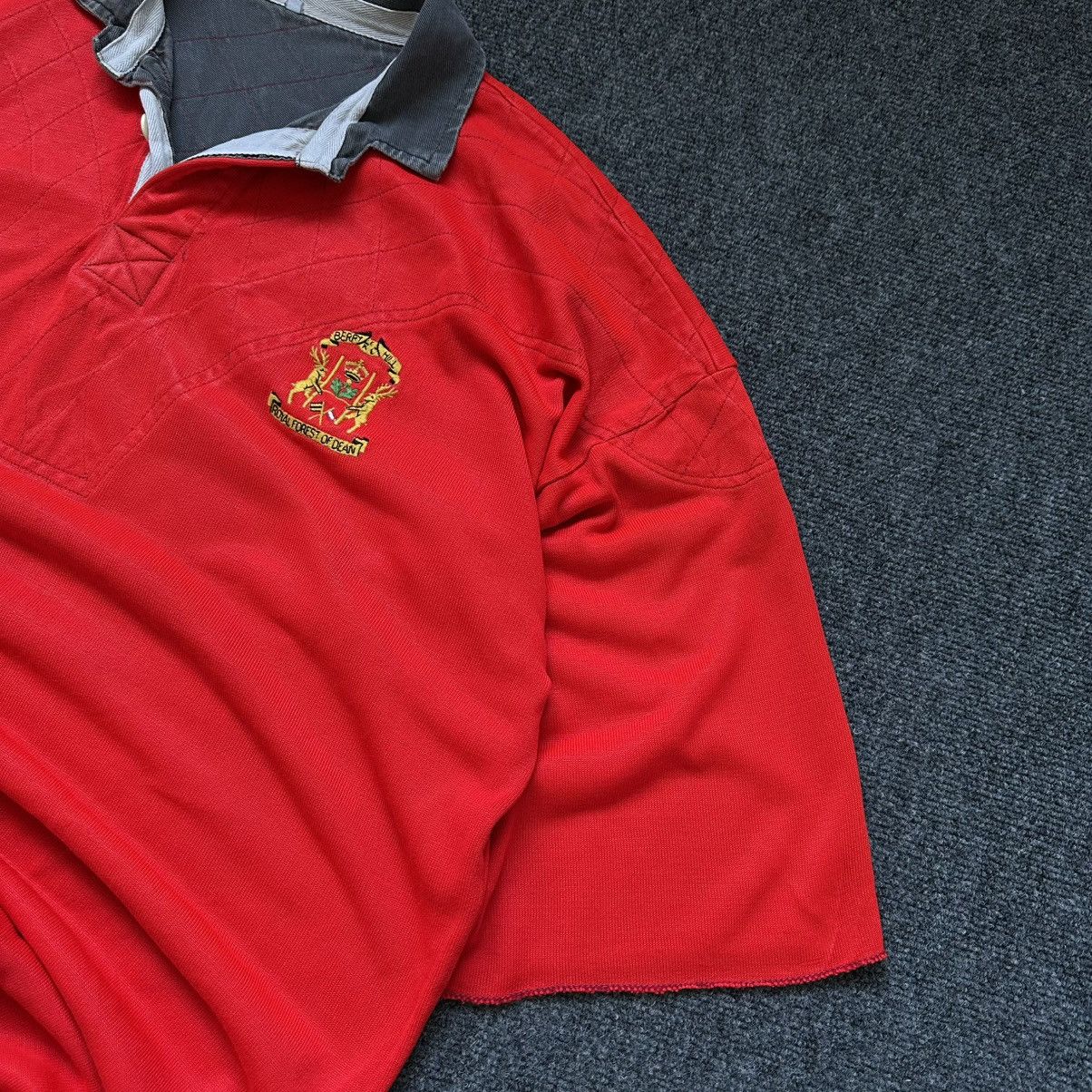 Sterling Ruby VTG Berry Hill RFC Polo Royal Forest Of Dean Rugby 80s Size US XXL / EU 58 / 5 - 4 Thumbnail