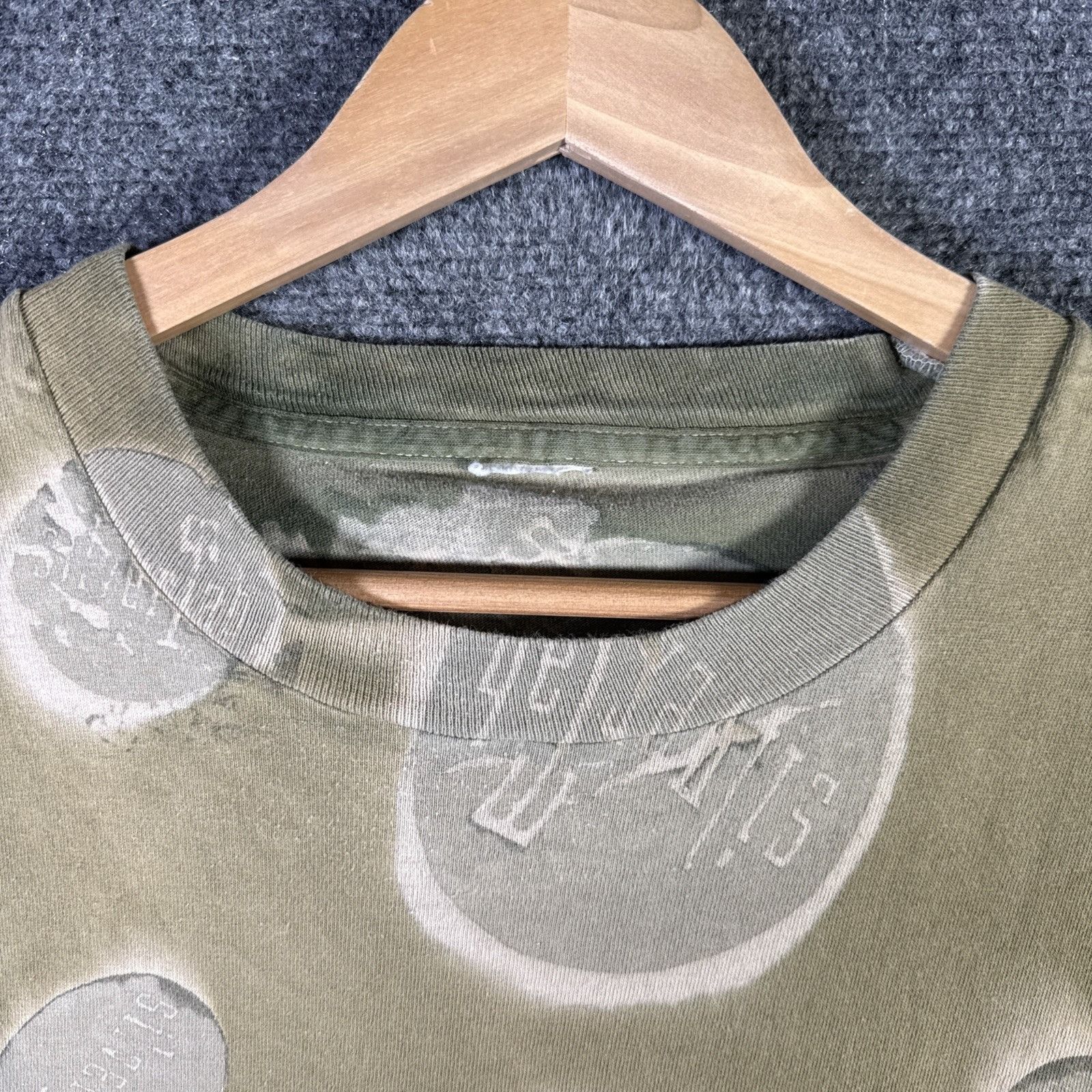 Levi's Vintage Levis Shirt Mens XL Green 90s AOP Silver Tab Strauss Size US XL / EU 56 / 4 - 4 Thumbnail