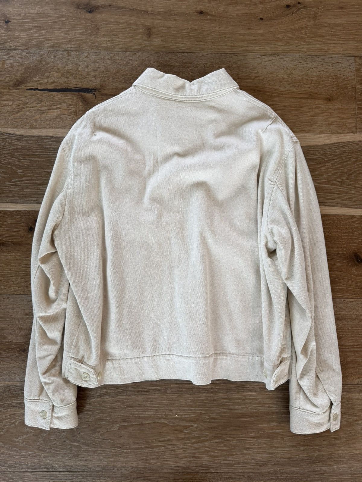 Zara NWT ZARA Utility Chore Crop Jacket Beige Cream Full Zip Size US L / EU 52-54 / 3 - 2 Thumbnail