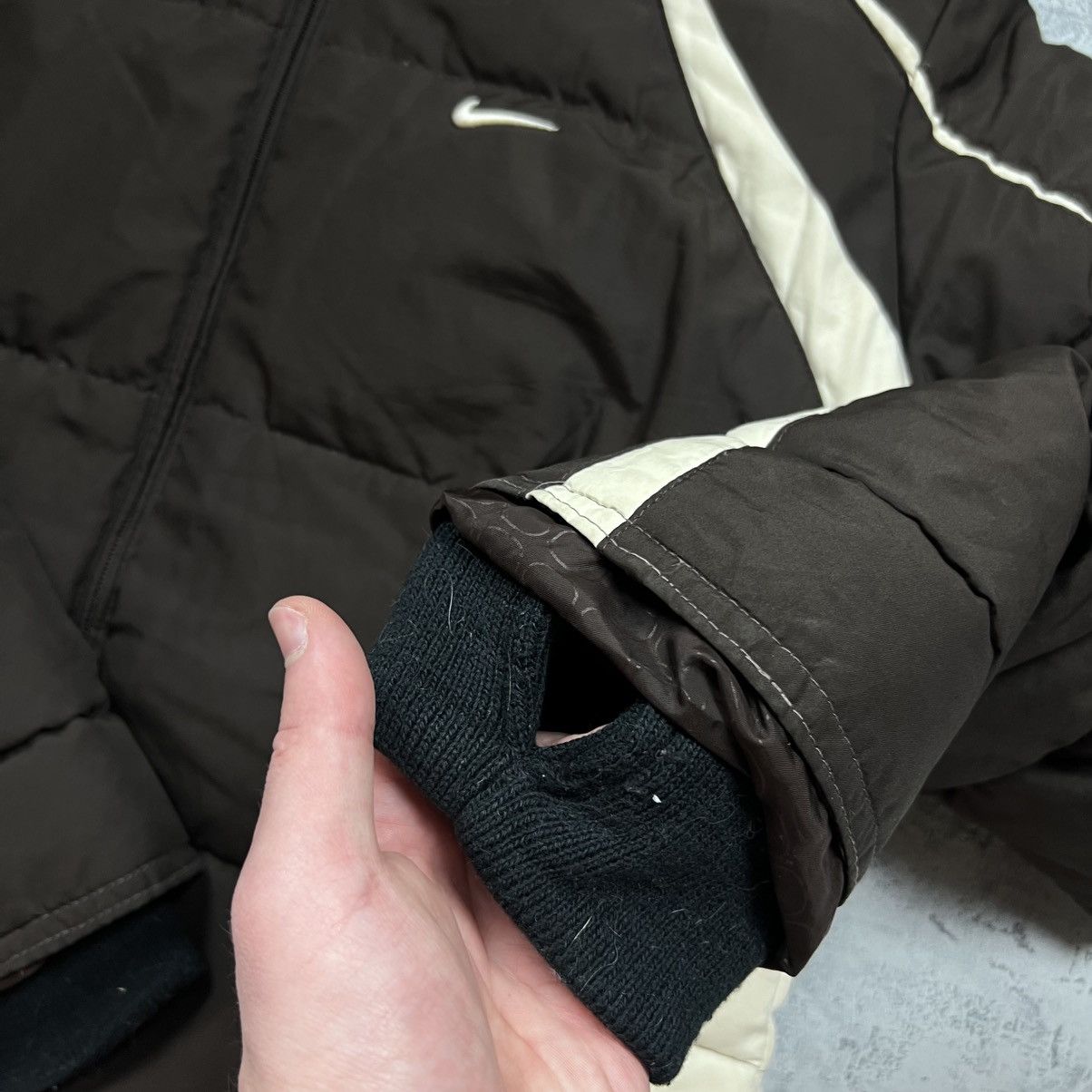 Nike 90s NIKE SWOOSH VINTAGE GORPCORE PUFFER DOWN HOODED JACKET Size XL / US 12-14 / IT 48-50 - 10 Thumbnail