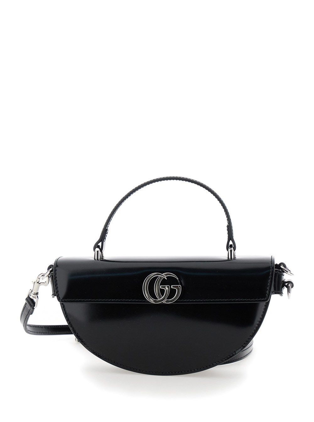 Gucci o1la5ras0526 Size: OS / Mini Half-Moon Top Handle Bag Black Size ONE SIZE - 1 Thumbnail