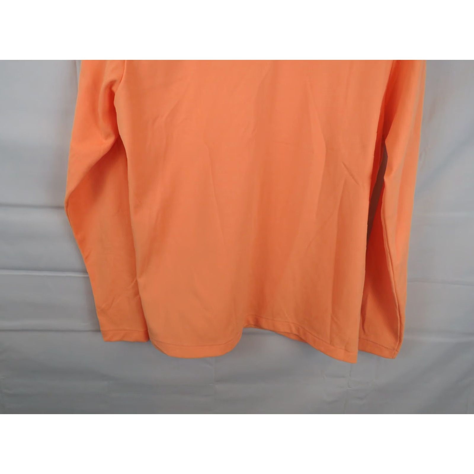 Vintage VINTAGE polyester top shirt orange 1960-70s size 44 zip collar Henley Size M / US 6-8 / IT 42-44 - 6 Thumbnail