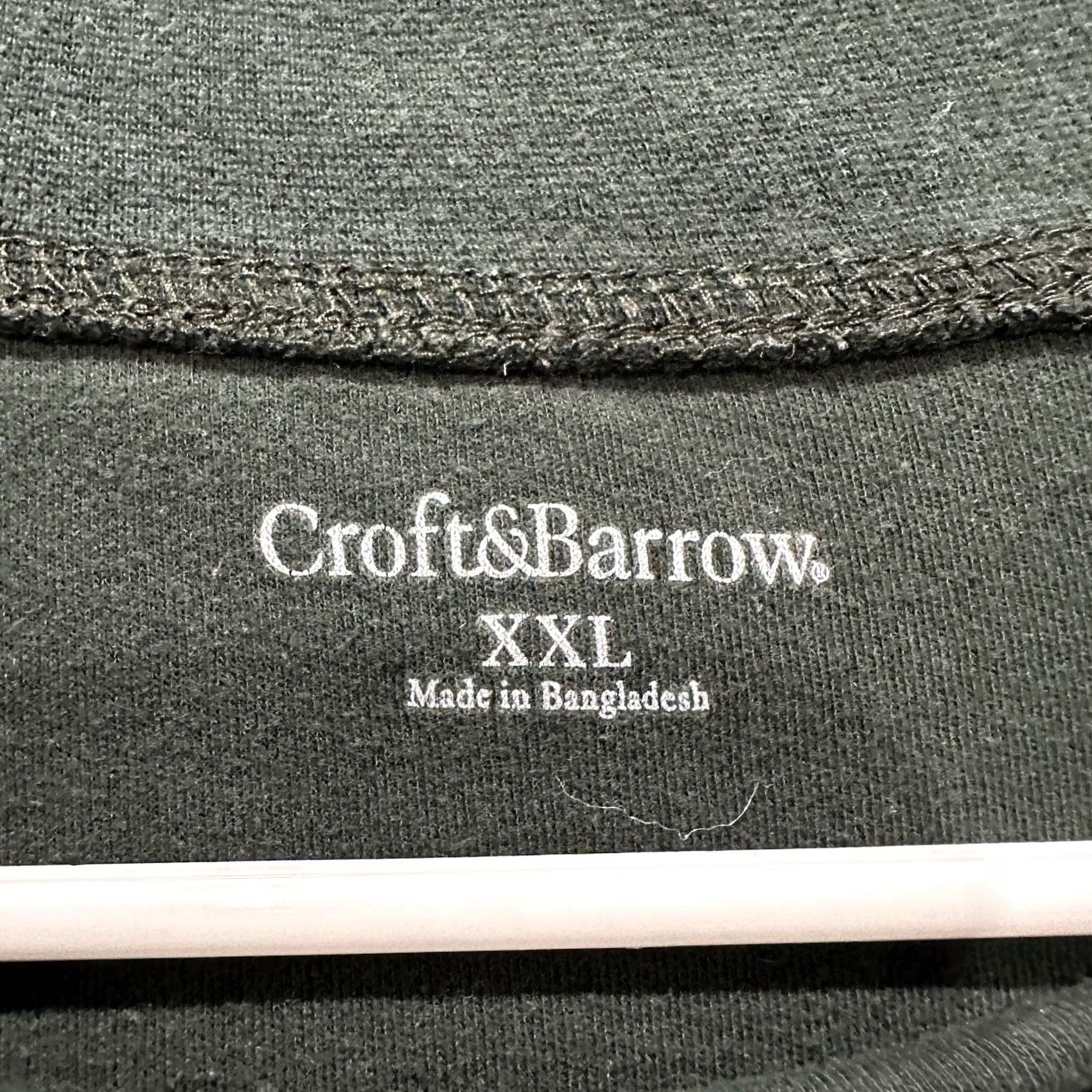 Croft & Barrow Croft & Barrow Shirt Mens 2XL Dark Green Pullover Classic Interlock Mock Neck Size US XXL / EU 58 / 5 - 3 Thumbnail