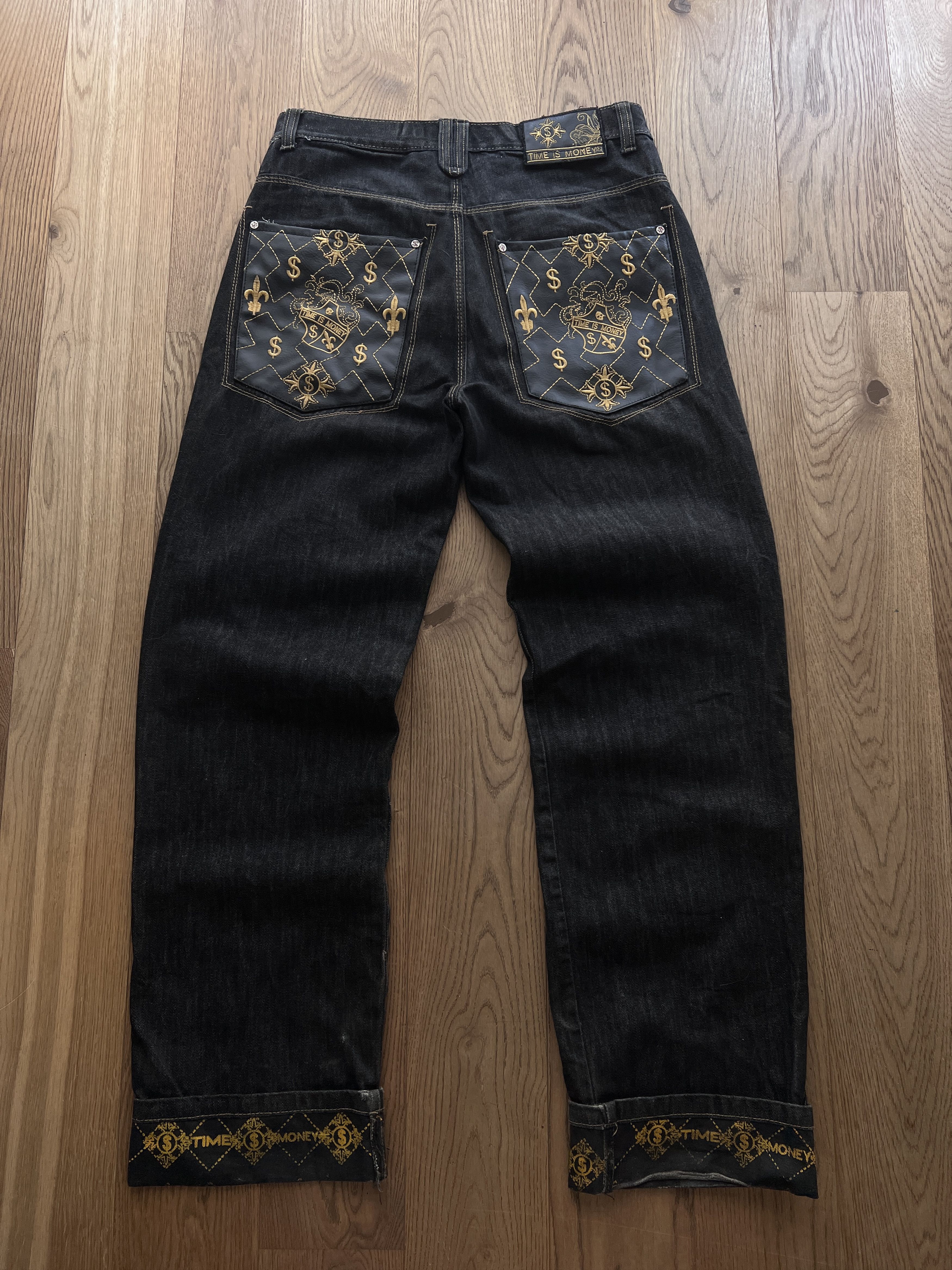 JNCO Embroidered baggy denim rap hip hop jeans vintage wide rare Size US 34 / EU 50 - 2 Thumbnail