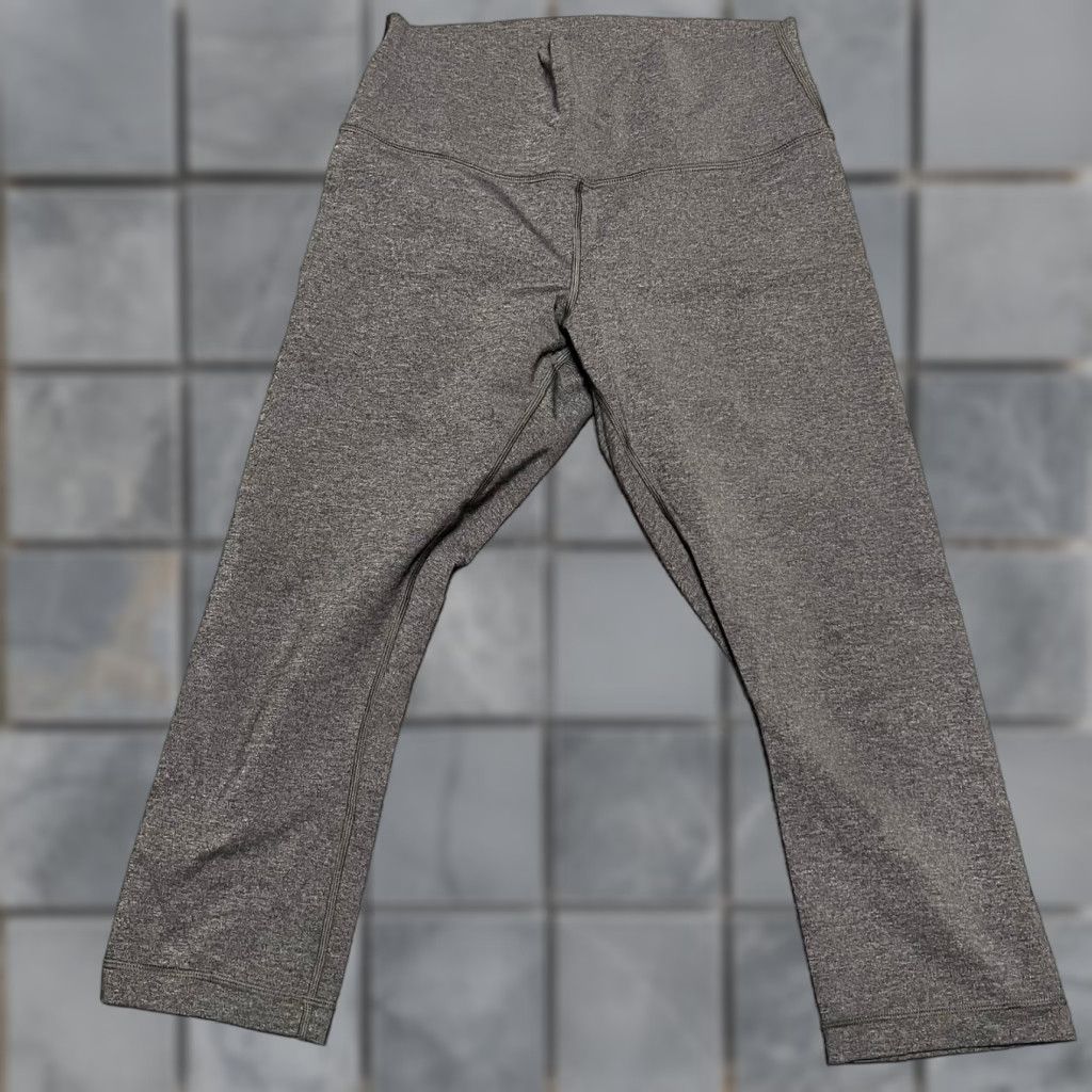 Lululemon Lululemon Leggings Cropped Wunder Under Womens 12 Gray Pants Size 34" / US 12 / IT 48 - 1 Thumbnail