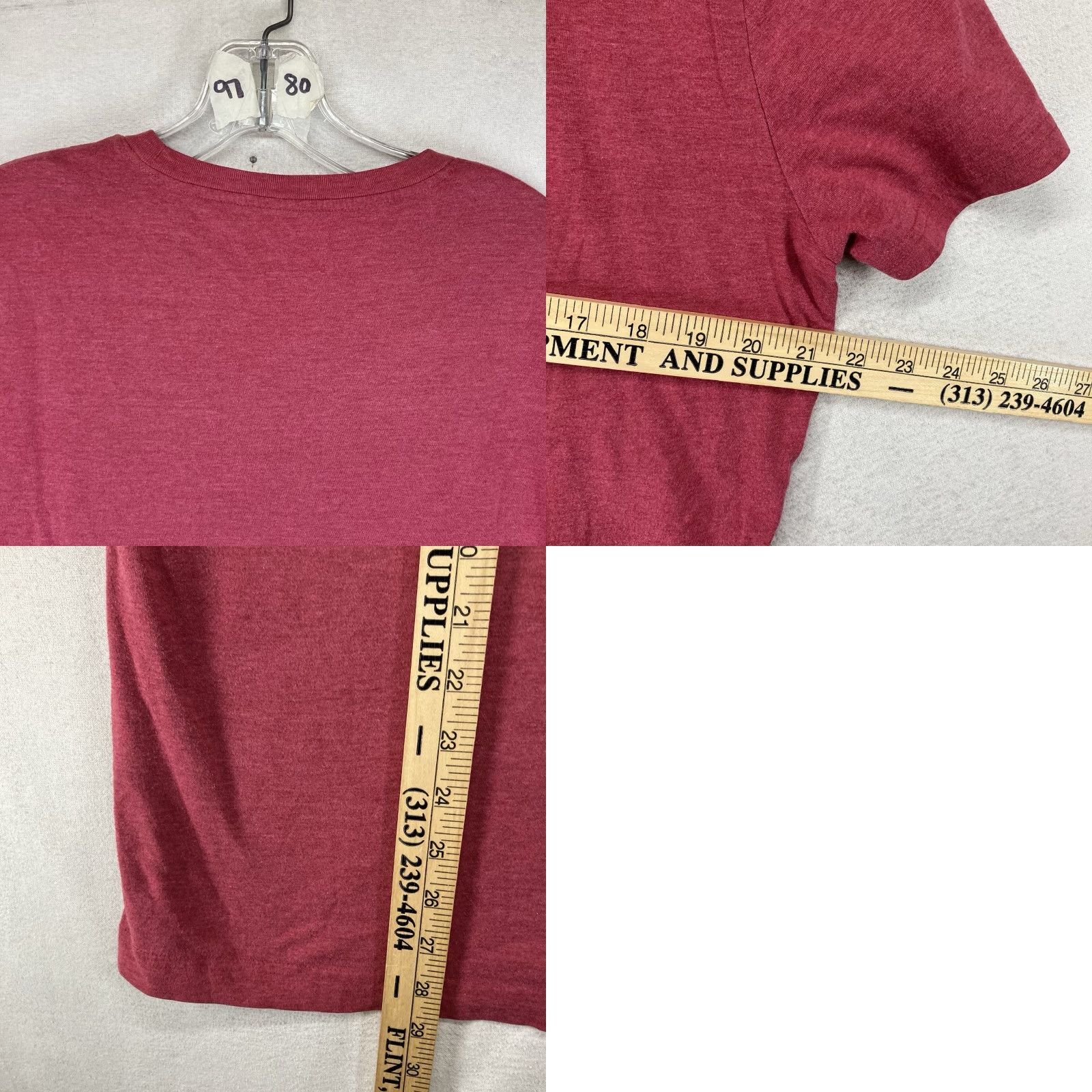 Banana Republic Banana Republic Eco T-Shirt Mens Large Brick Red Retro Record Player Size US L / EU 52-54 / 3 - 9 Thumbnail