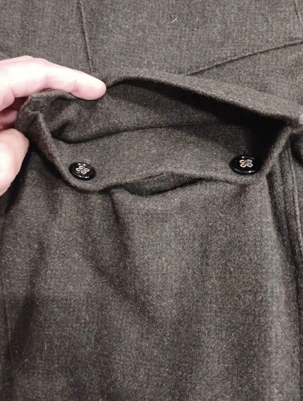 Yves Saint Laurent YSL RIVE GAUCHE MILITARY WOOL JACKET Size US M / EU 48-50 / 2 - 7 Thumbnail