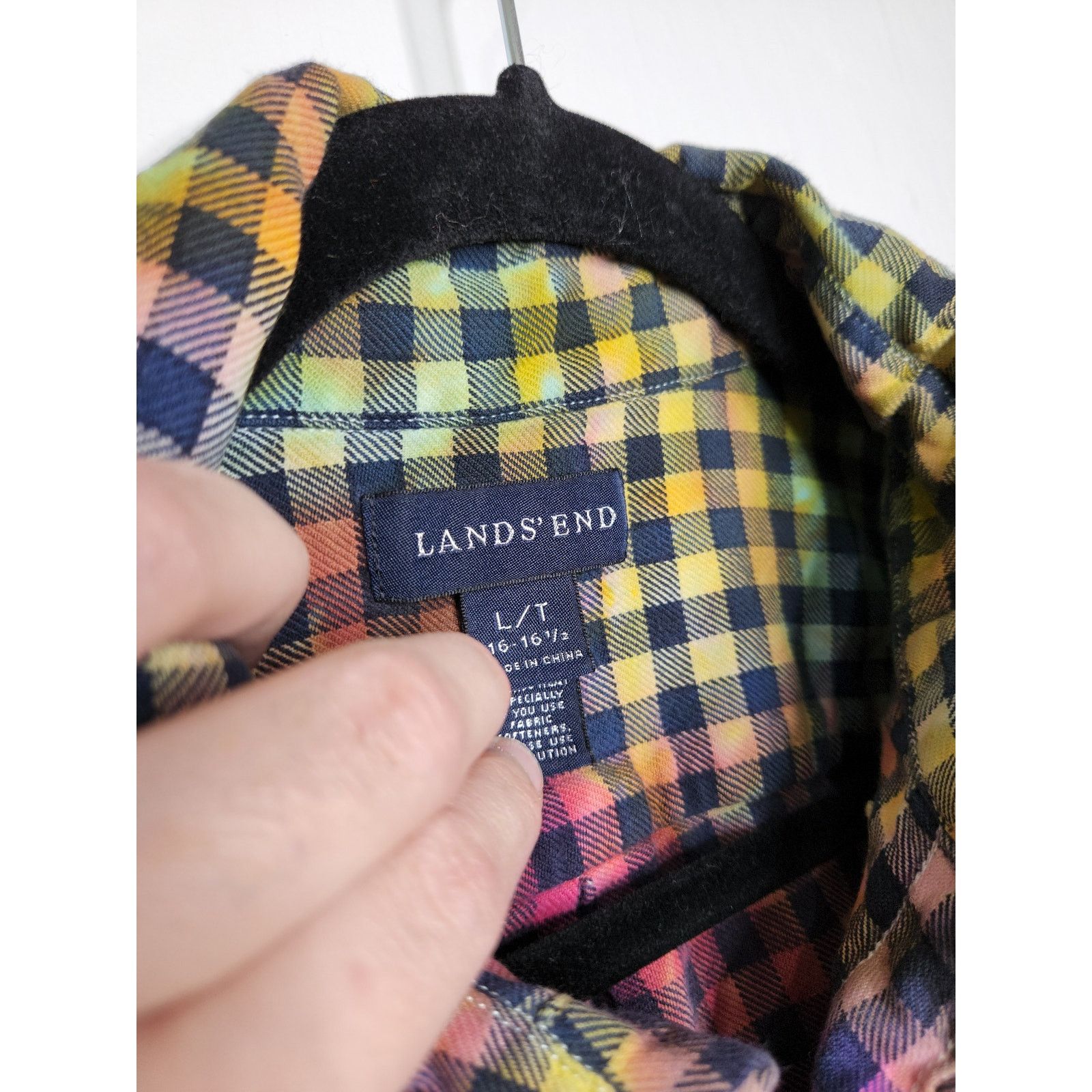 Lands' End Lands End Flannel Custom Ice Tie Dye Art Earth Tones Nature Size US L / EU 52-54 / 3 - 7 Thumbnail