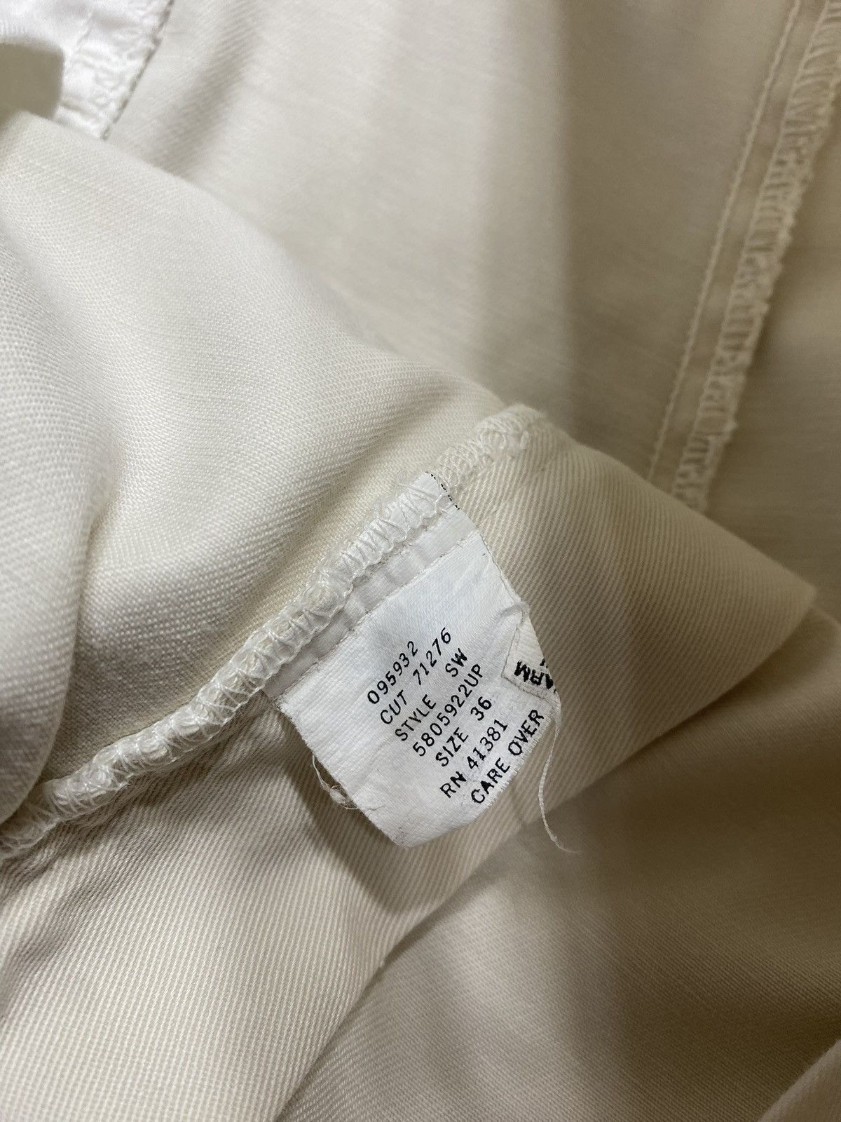 Polo Ralph Lauren 90’s Vintage Polo Ralph Lauren Cream Chino Shorts Size US 42 / EU 58 - 4 Thumbnail