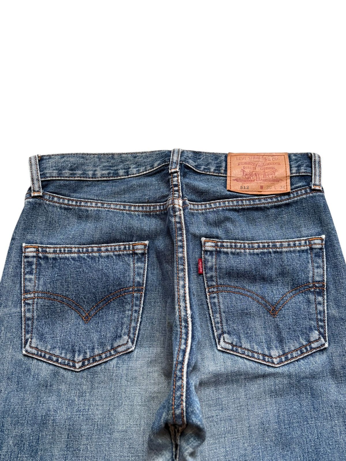 Levi's Vintage 90s Levis 512 Mud Wash Distressed Loose Baggy Jeans Size US 30 / EU 46 - 8 Thumbnail