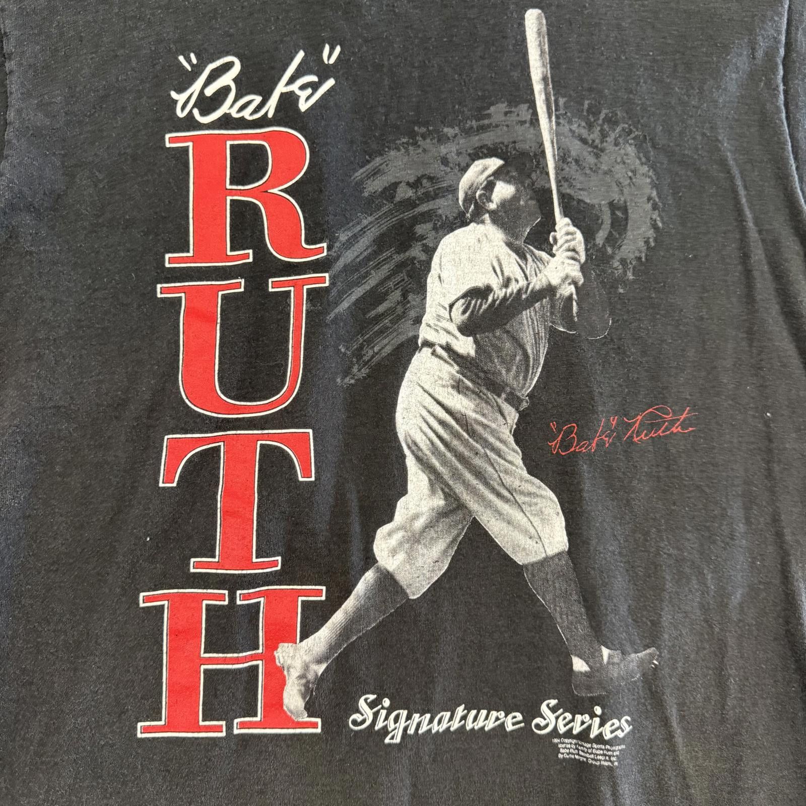 Vintage Vtg 1994 Limited Babe Ruth T-Shirt #d Single Stitch RARE Size US L / EU 52-54 / 3 - 2 Thumbnail