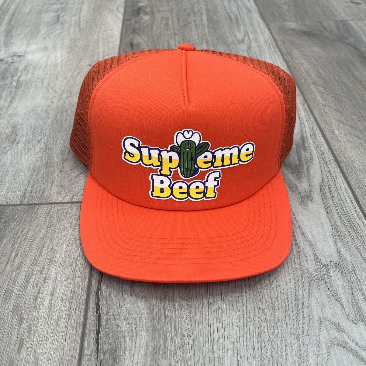 Supreme Supreme Beef Mesh Back 5-Panel Orange Size ONE SIZE - 1 Thumbnail