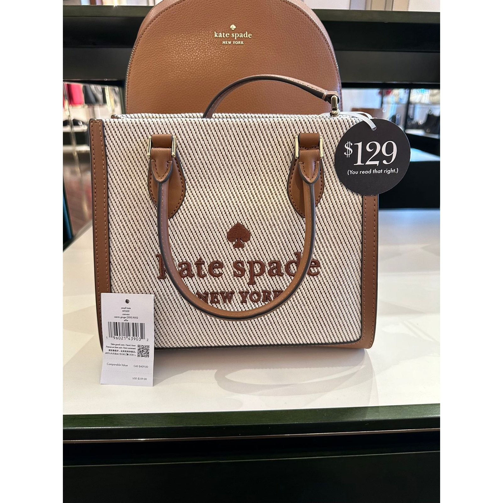 Kate Spade kate spade KF509 Ellie Small Tote IN Warm Gingerbread Size ONE SIZE - 9 Thumbnail