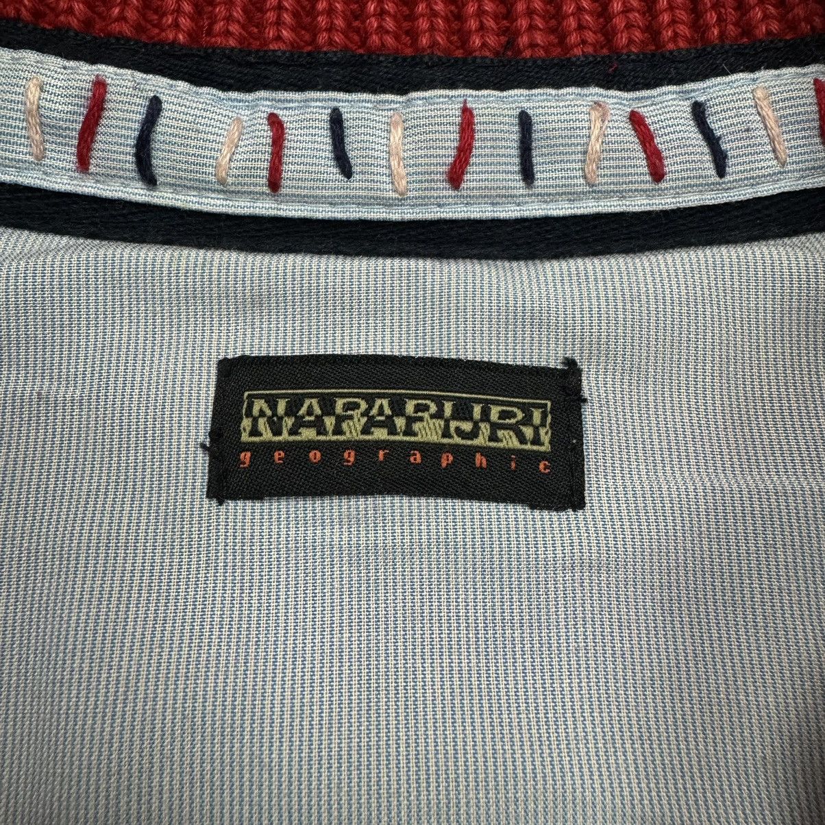 Napapijri Vintage Y2K Napapijri Heavyweight Woven Zip-Up Knitwear Size US XL / EU 56 / 4 - 11 Thumbnail