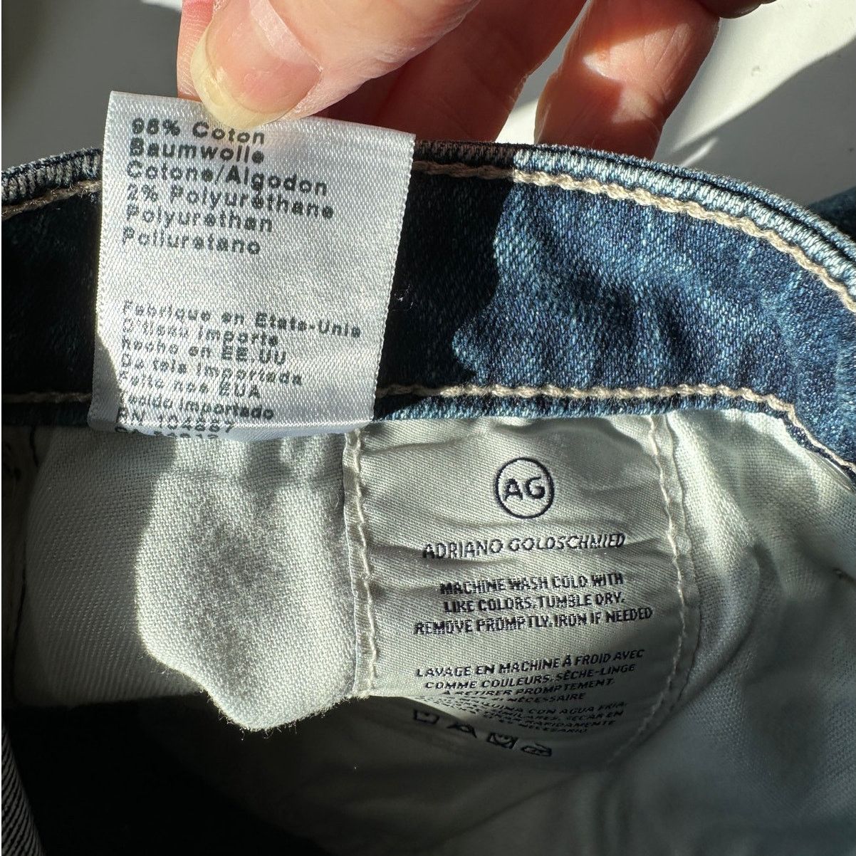 AG Adriano Goldschmied AG Prima Jeans Medium Light Wash Womens US 30R Cigarette Size 30" / US 8 / IT 44 - 11 Thumbnail