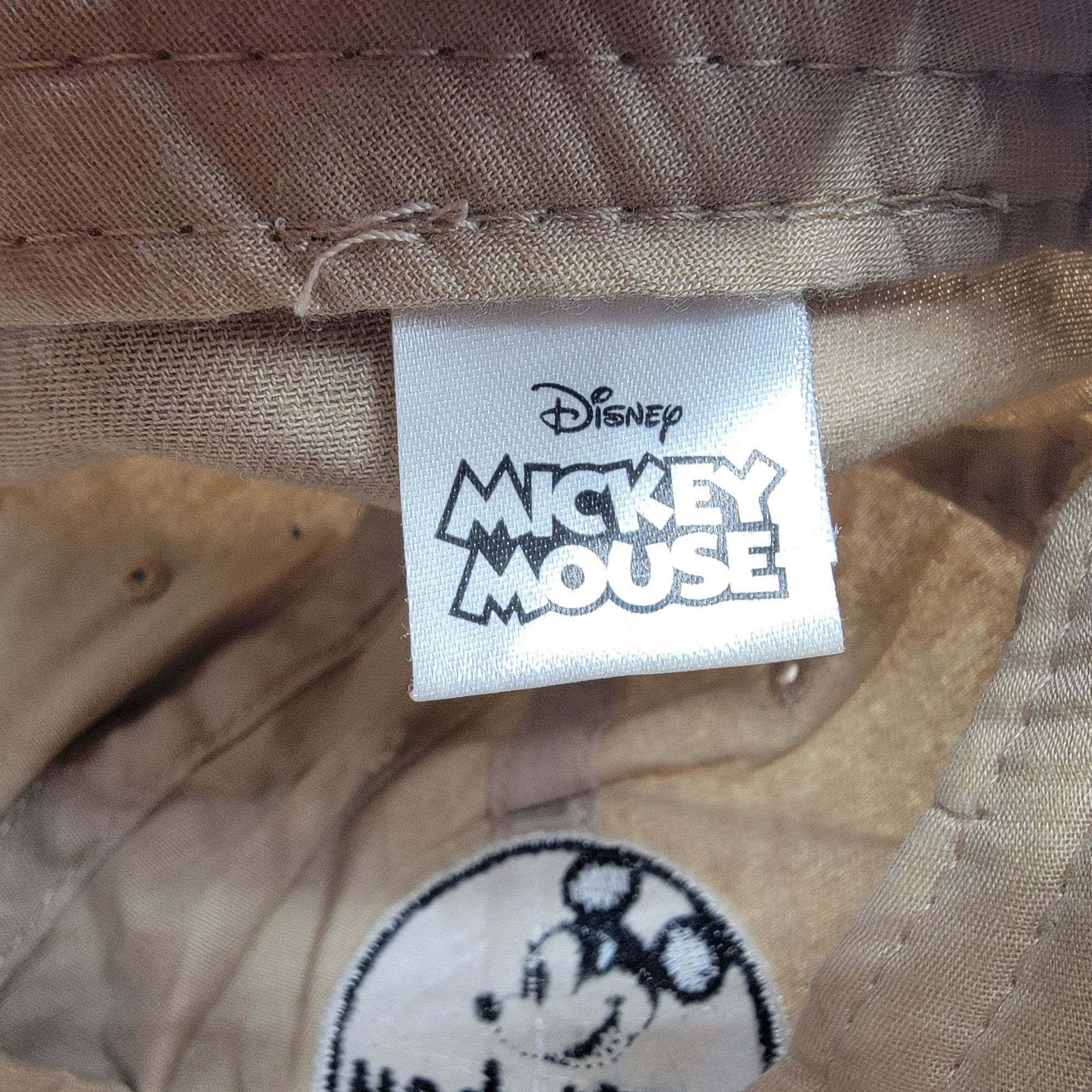 Disney Disney Mickey Mouse Beige Baseball Hat Cap Adjustable Casual Size ONE SIZE - 5 Thumbnail