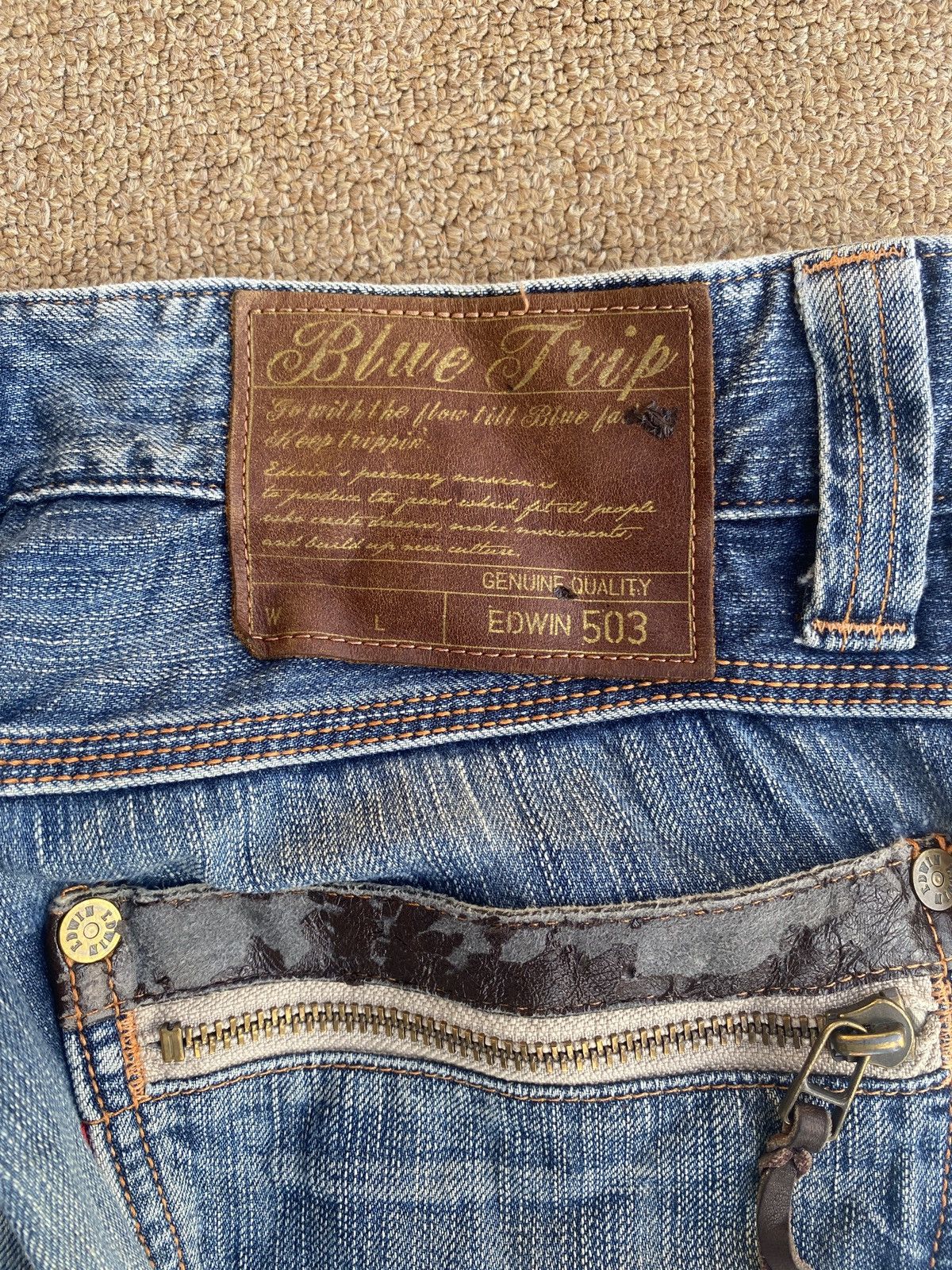 14th Addiction × Edwin Vintage edwin blue trip straight cut denim Size US 30 / EU 46 - 5 Thumbnail