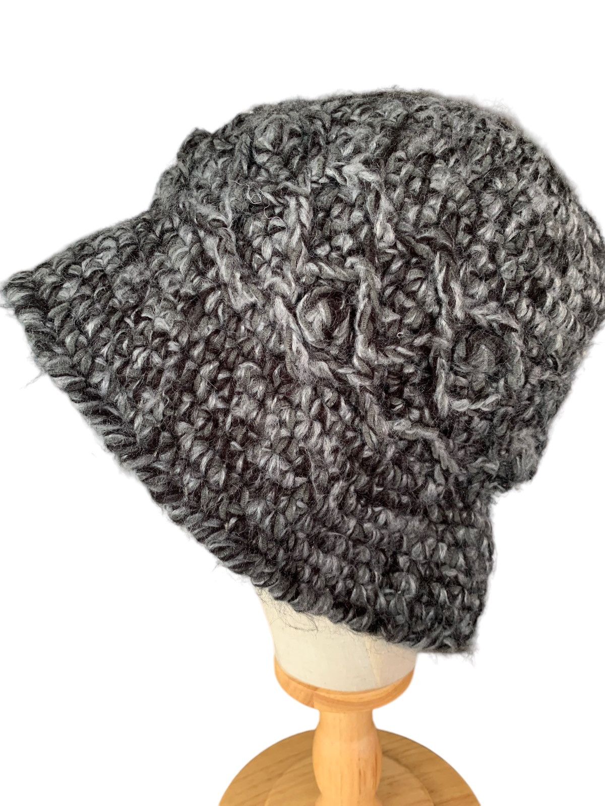 Japanese Brand × Kapital × Vintage Rare Hairy Unknown Distressed Knitted Crochet Bucket Hat Size ONE SIZE - 7 Thumbnail