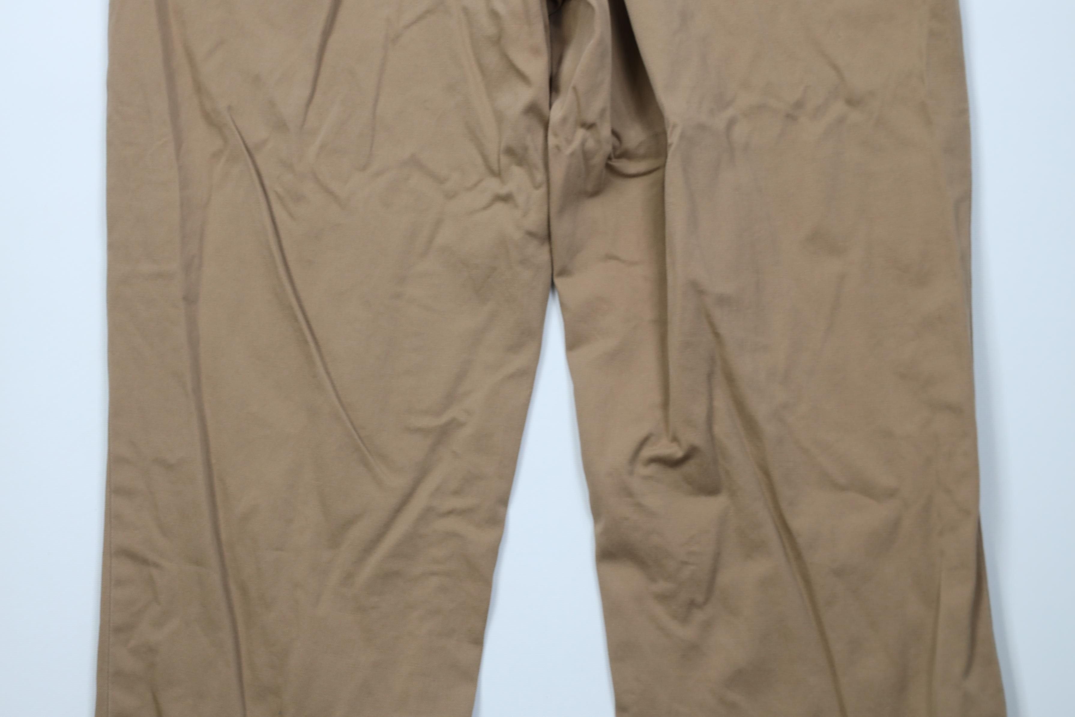 Polo Ralph Lauren Vintage 90s Ralph Lauren Wide Leg Chino Pants Brown Cotton Size US 40 / EU 56 - 12 Thumbnail