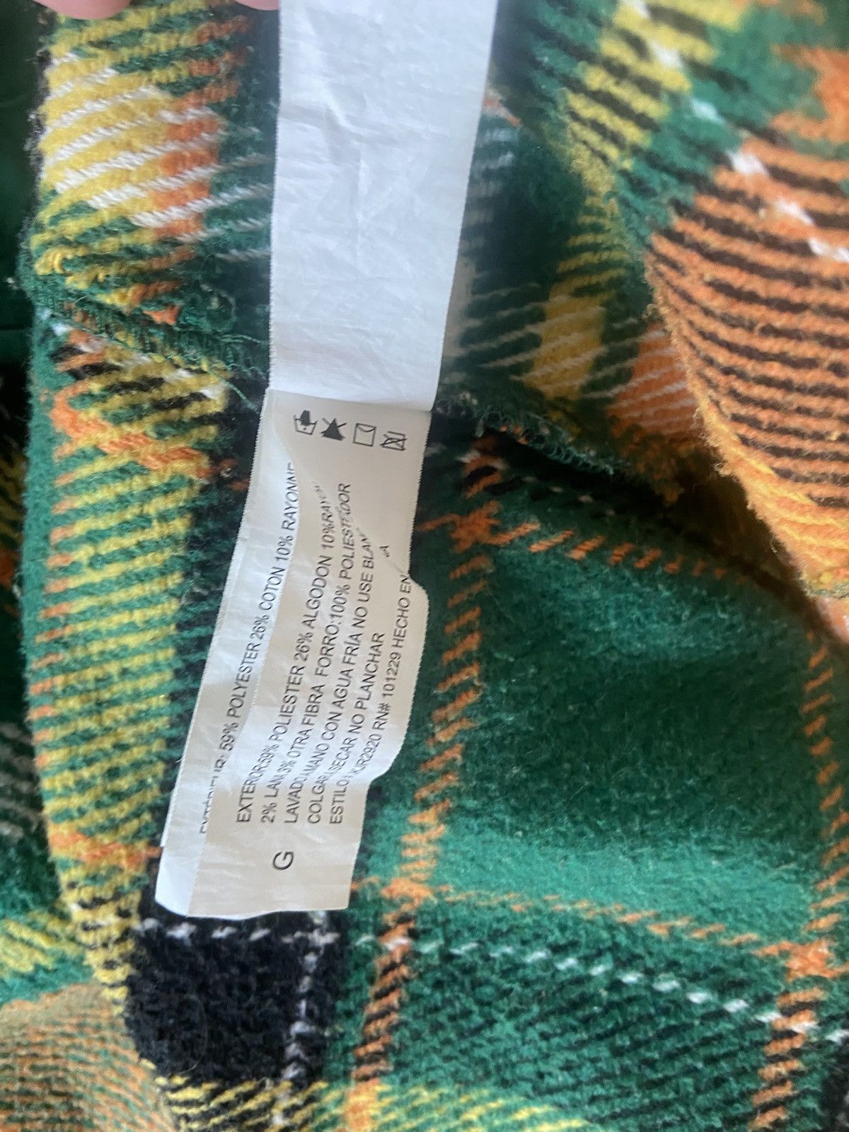 Other Stoosh Shirt Jacket Shacket Wool Blend Collar Plaid Large Size L / US 10 / IT 46 - 6 Thumbnail